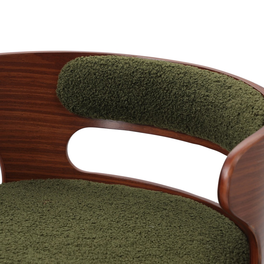 8 Oikiture 2x Bar Stools Kitchen Gas Lift Swivel Chairs Stool Wooden Boucle
 - Green, 8 of 9