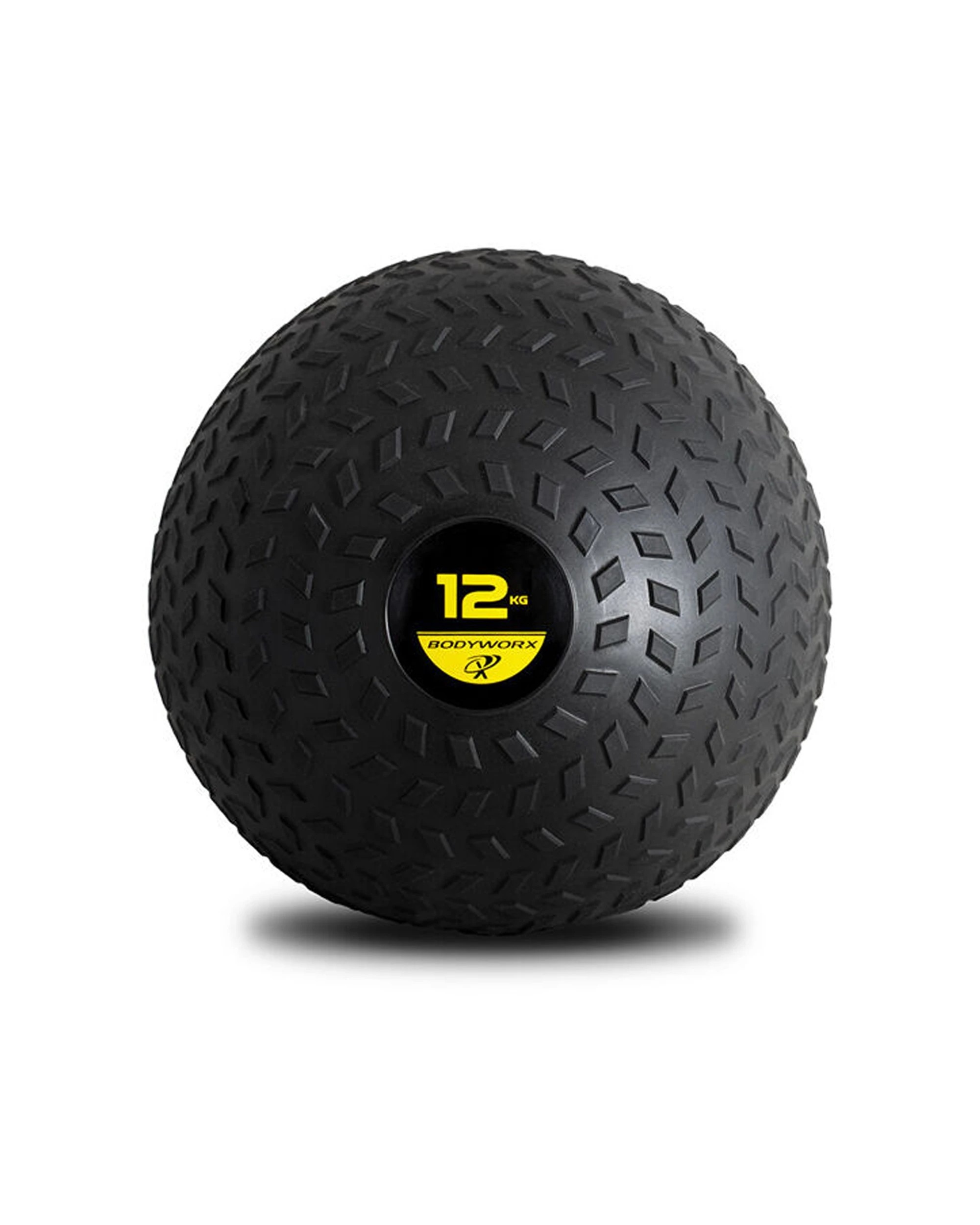 1 BODYWORX Slam Ball 12kg Home Gym Fitness Equipment Core Workout Training - Black, 1 of 1