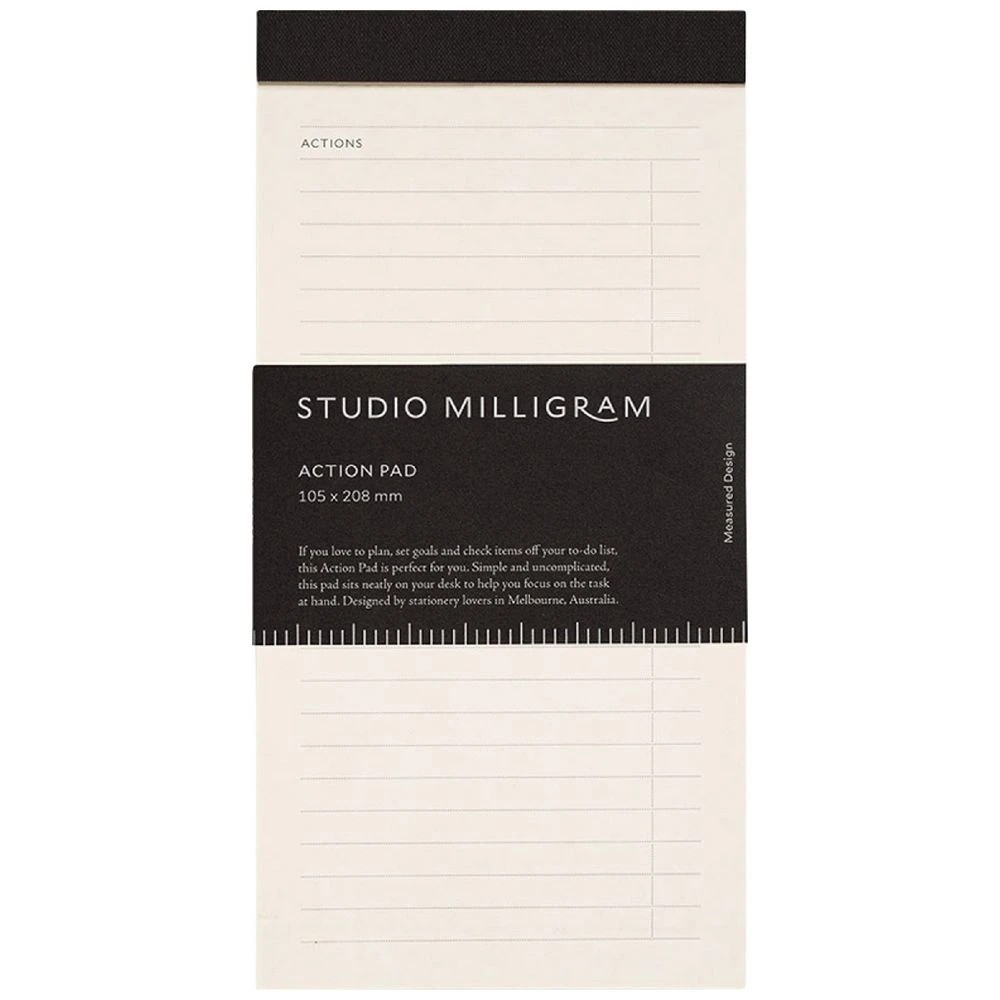 1 Milligram A5 Action List Desk Pad 64 Pages, 1 of 2