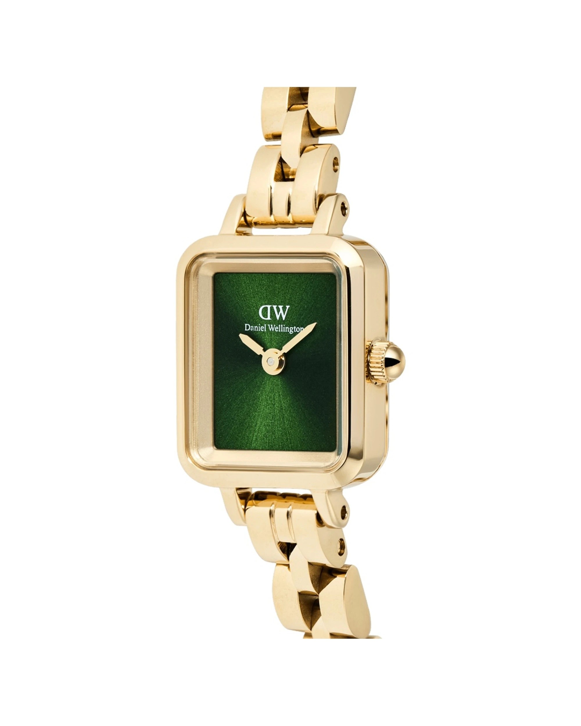 3 Daniel Wellington Quadro Mini Arch 3-Link Emerald Sunray Gold Watch 18.2x15.4mm, 3 of 5