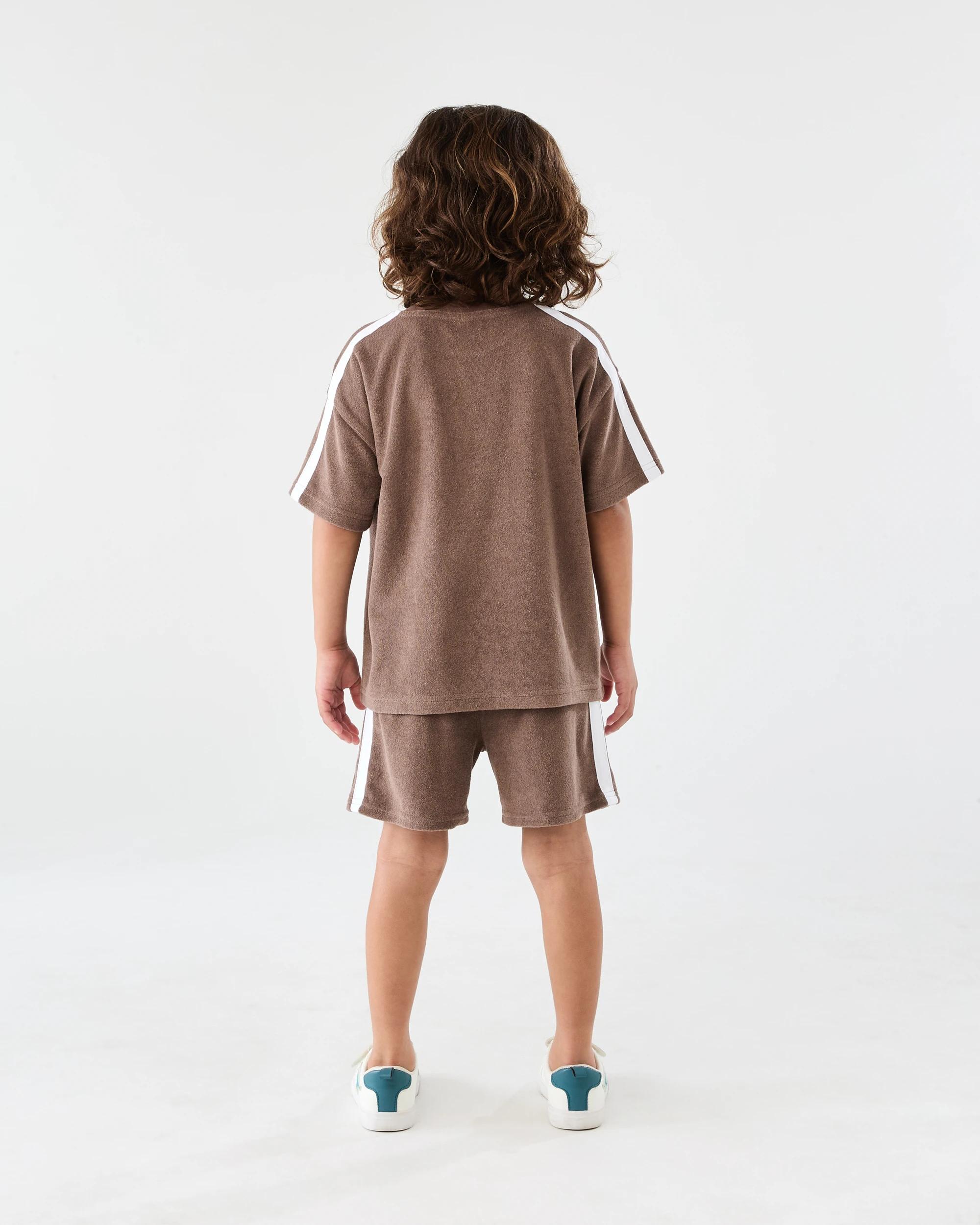 6 Terry Toweling Shorts Mlky Brwn, 6 of 6