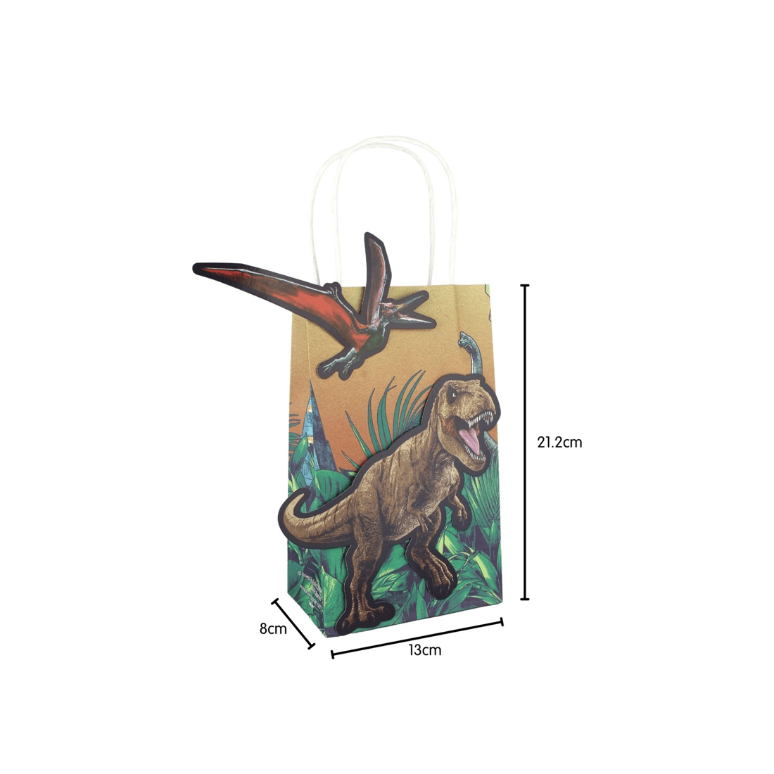 2 Amscan Jurassic Into the Wild Create Your Own Paper Gift Bags Pack of 8, 2 of 2