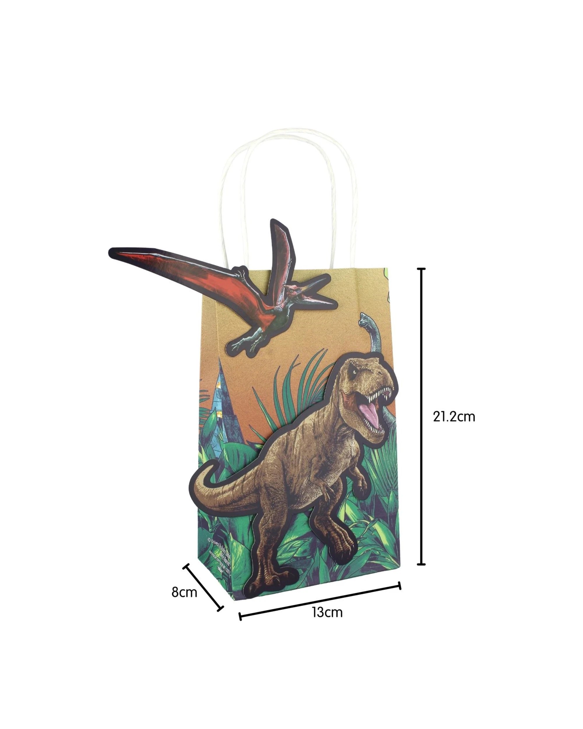 2 Jurassic World Jurassic Into the Wild Create Your Own Paper Gift Bags Pack of 8, 2 of 2