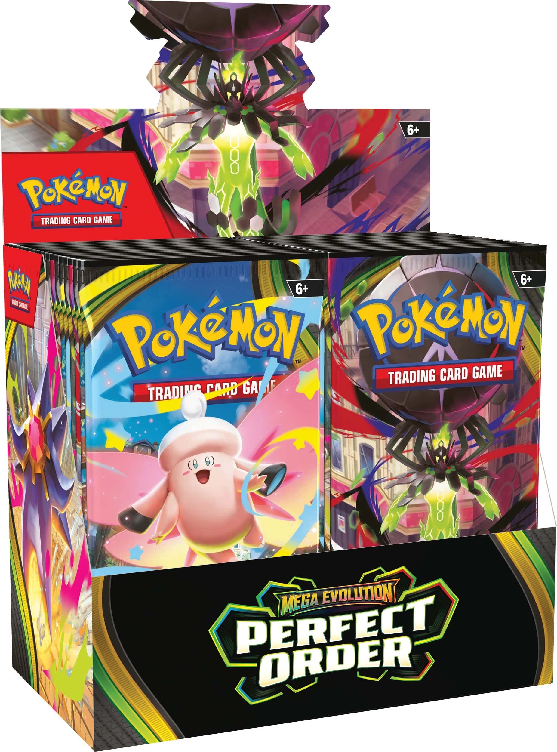 3 Pokemon Trading Card Game: Mega Evolution - Perfect Order Booster Display - Assorted, 3 of 9