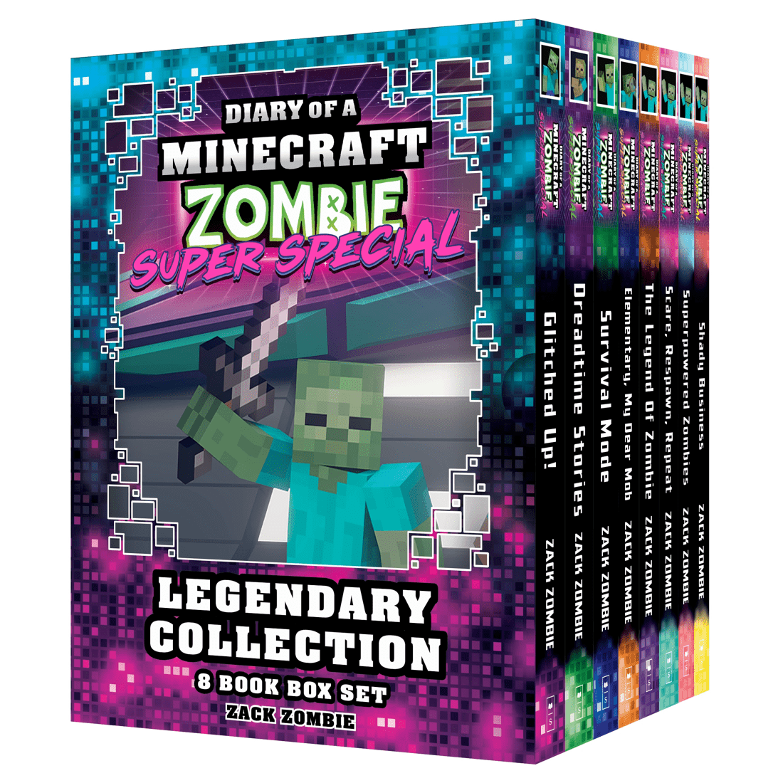 1 Diary of a Minecraft Zombie Super Special Legendary Collection: 8 Book Box Set by Zack Zombie - Book, 1 of 1