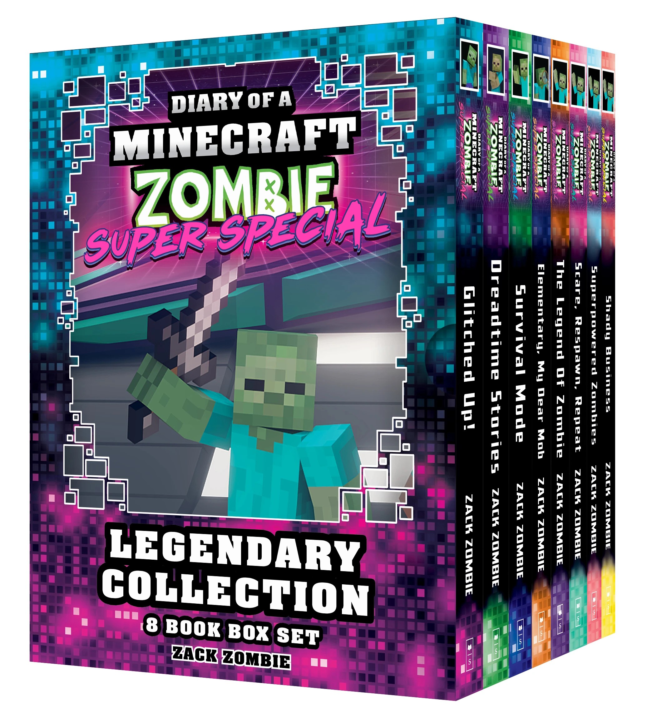 1 Diary of a Minecraft Zombie Super Special Legendary Collection: 8 Book Box Set by Zack Zombie - Book, 1 of 1