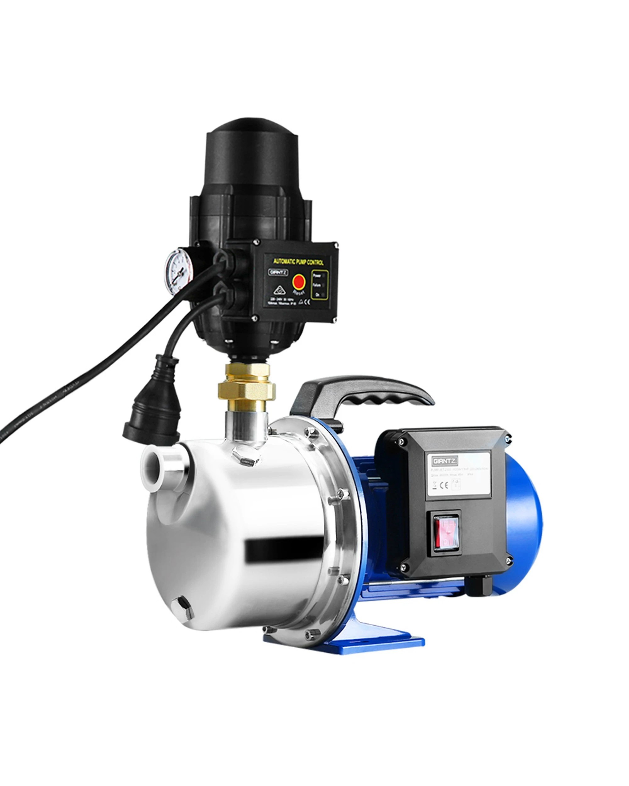 1 Giantz Garden Water Jet Pump High Pressure 1100W Tank Rain Farm Irrigation - Multi, 1 of 7