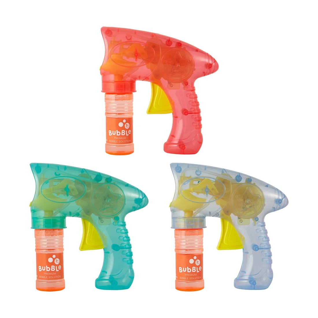 3 Light Up Bubbles Blaster - Assorted, 3 of 10