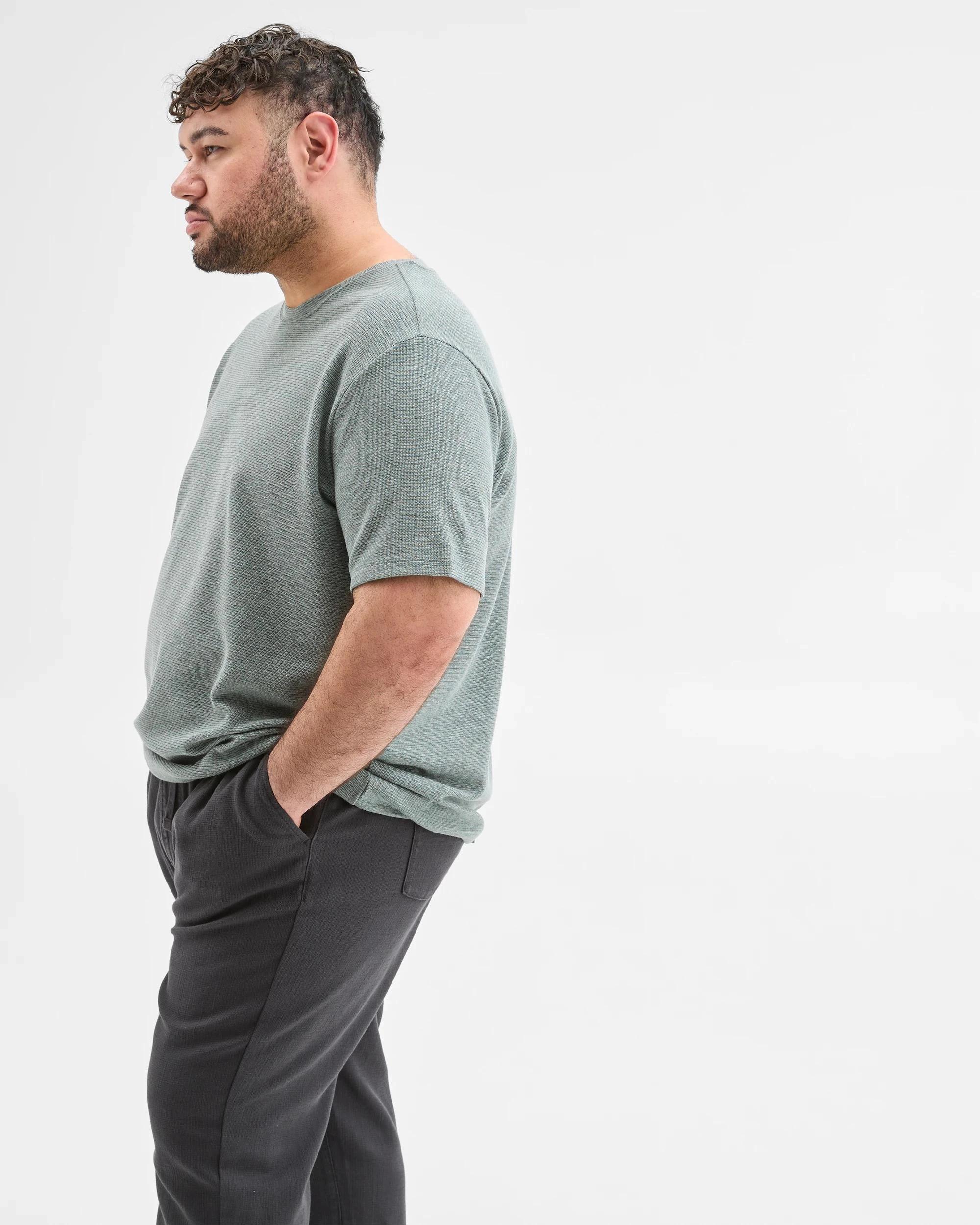 4 Target Plus Size Australian Cotton Blend Textured T-Shirt BALSAM, 4 of 6