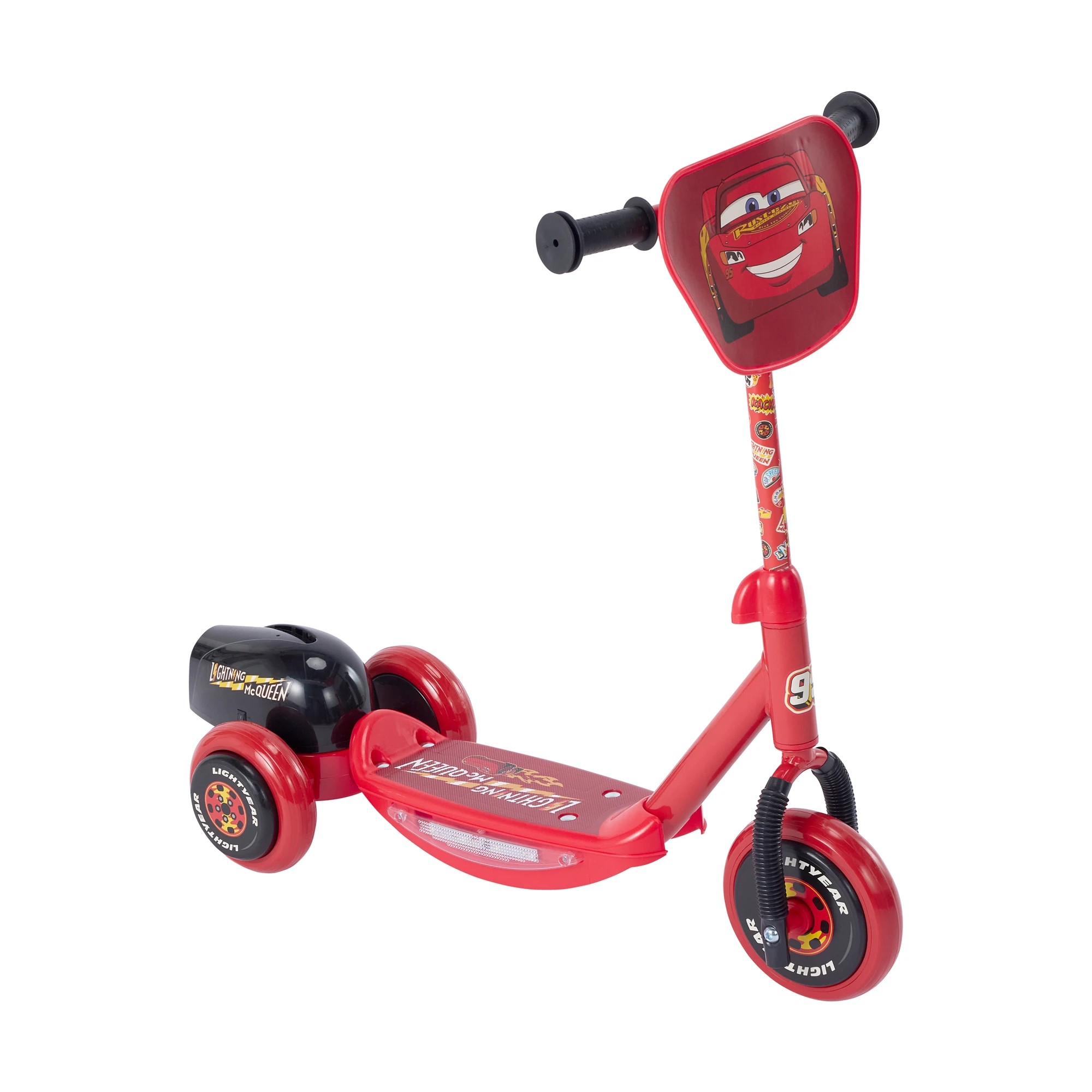 1 Disney Pixar Cars Lightning McQueen Light Up Bubble Scooter, 1 of 10