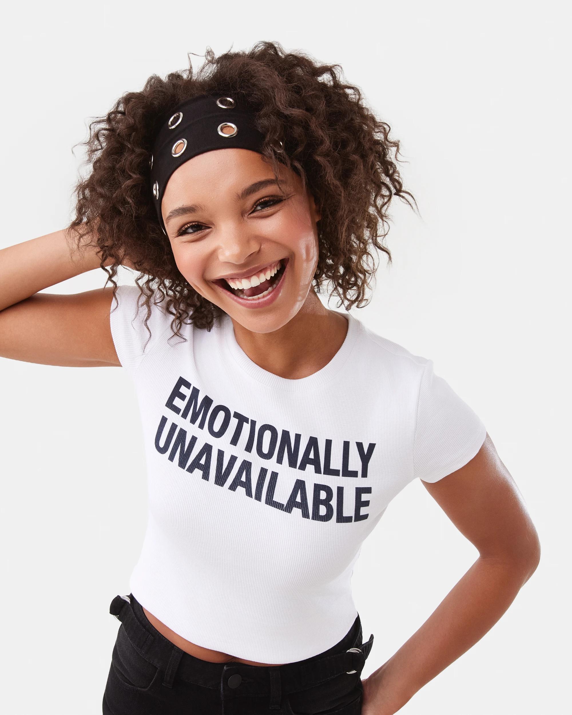 1 Neat Fit Print Rib T-shirt Emotional, 1 of 10