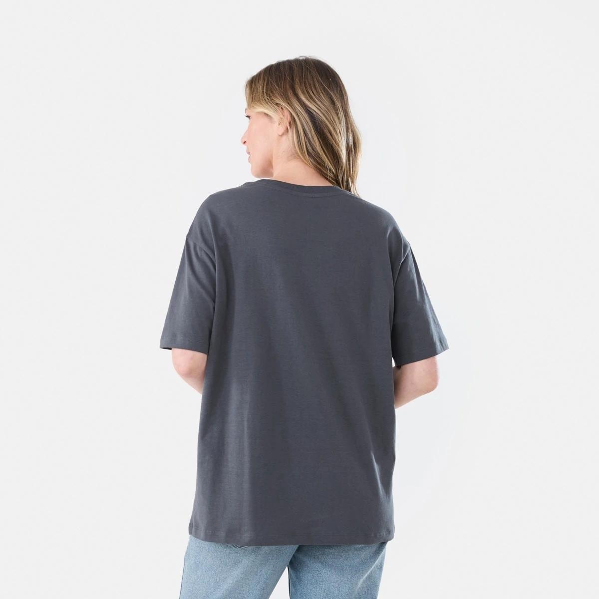 3 Short Sleeve Oversized Boyfriend T-shirt NY DREAMER LEAD GREY, 3 of 6