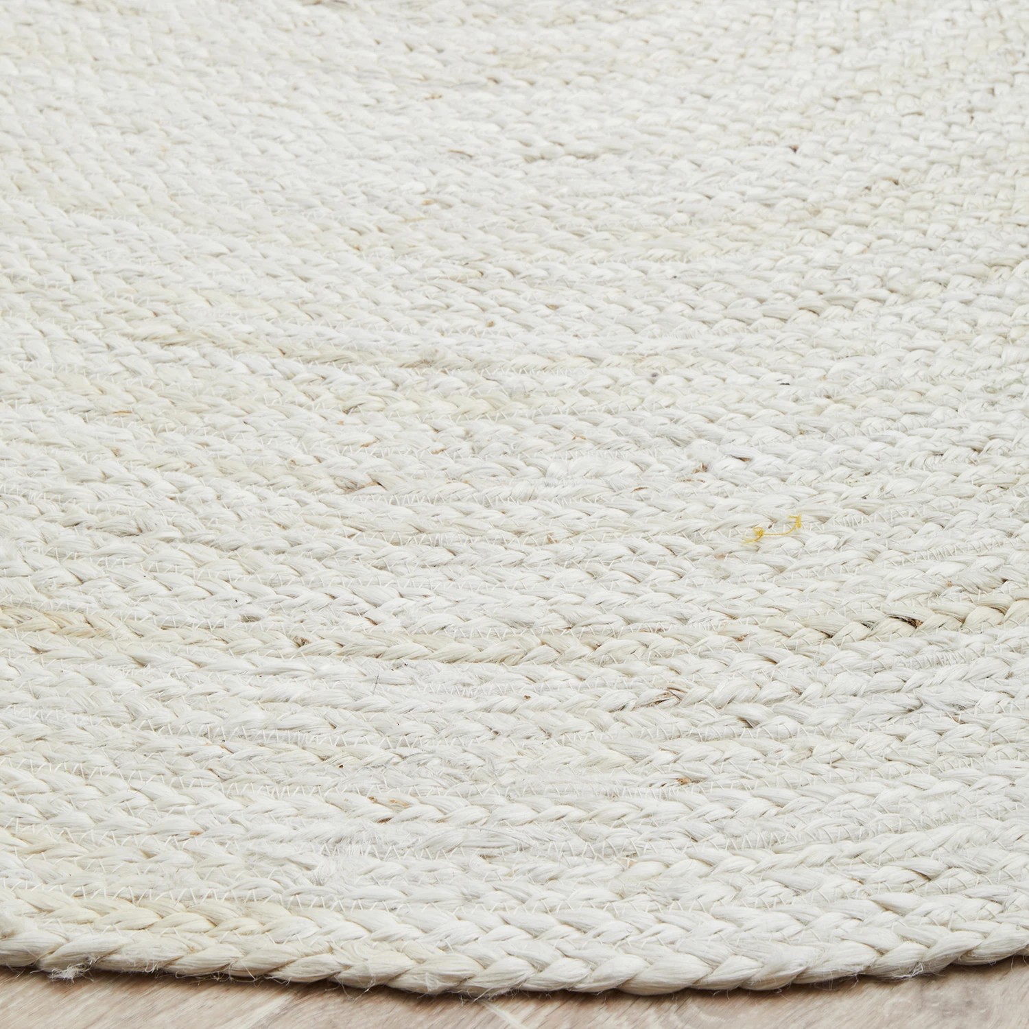 5 Common Ground Rugs Shoreline White 220x150cm - Medium Oval Hand Braided Jute Rug - Natural, 5 of 9