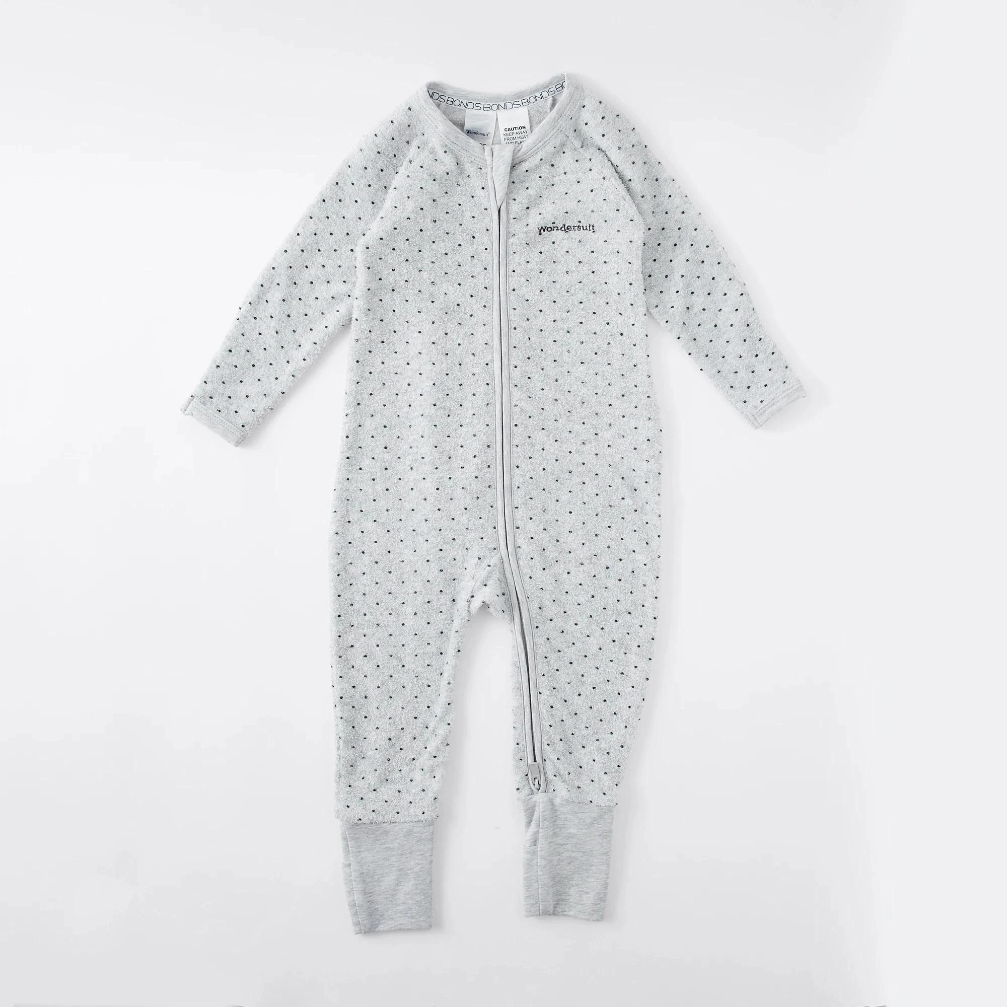 3 Bonds Baby Poodlette Coverall GREY MARLE, 3 of 7
