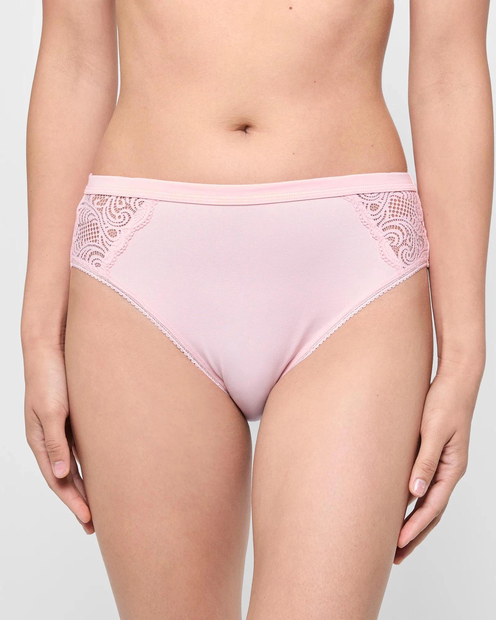 2 Target Woman Australian Cotton and Lace 2 Pack High Cut Briefs BLUSHING BRIDE, 2 of 4