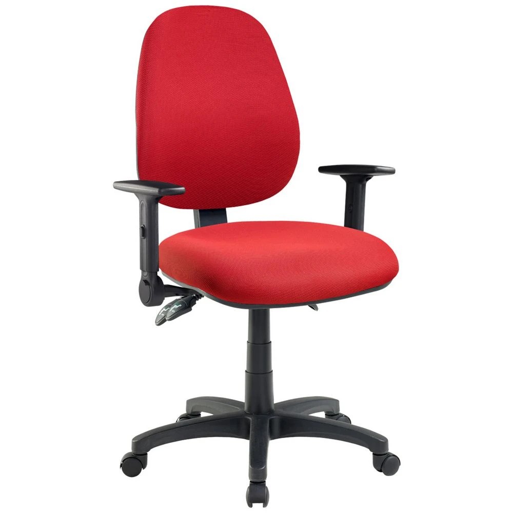 1 Pago Matrix II Plus Heavy-Duty Ergo Chair Folding Arms Red Drafting Chairs, 1 of 3