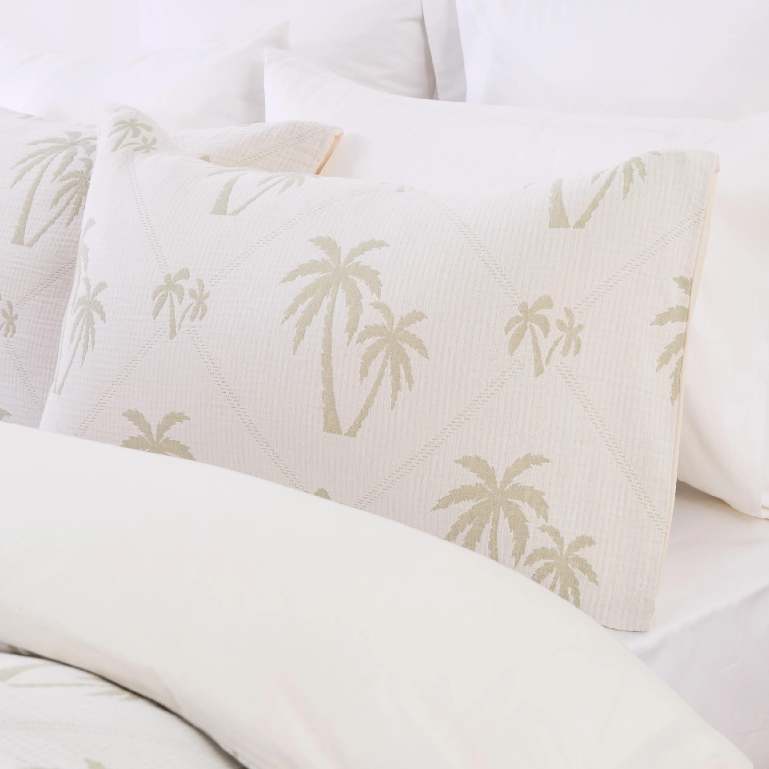3 Palm Cove Cotton Quilt Cover Set - Queen Bed, 3 of 7