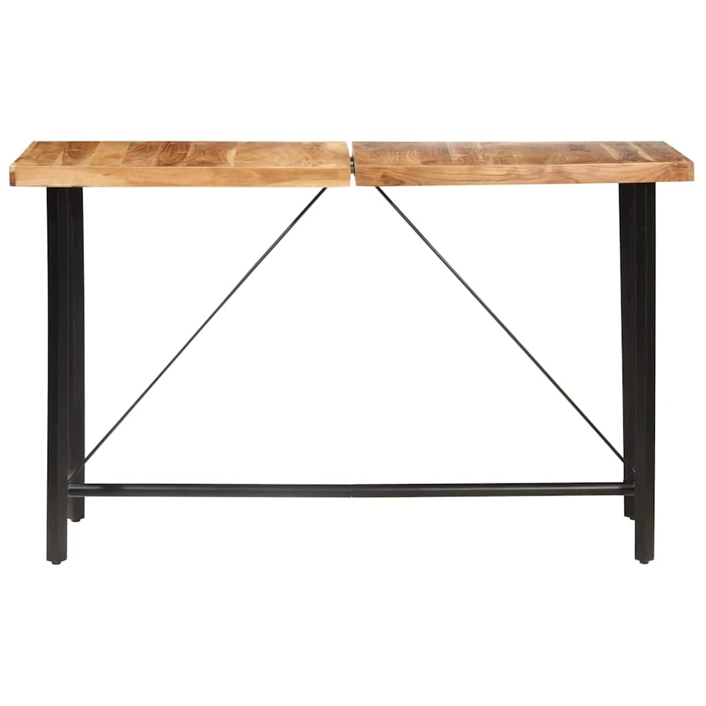 2 Vidaxl Bar Table Wooden Bar Table - Brown, 2 of 10