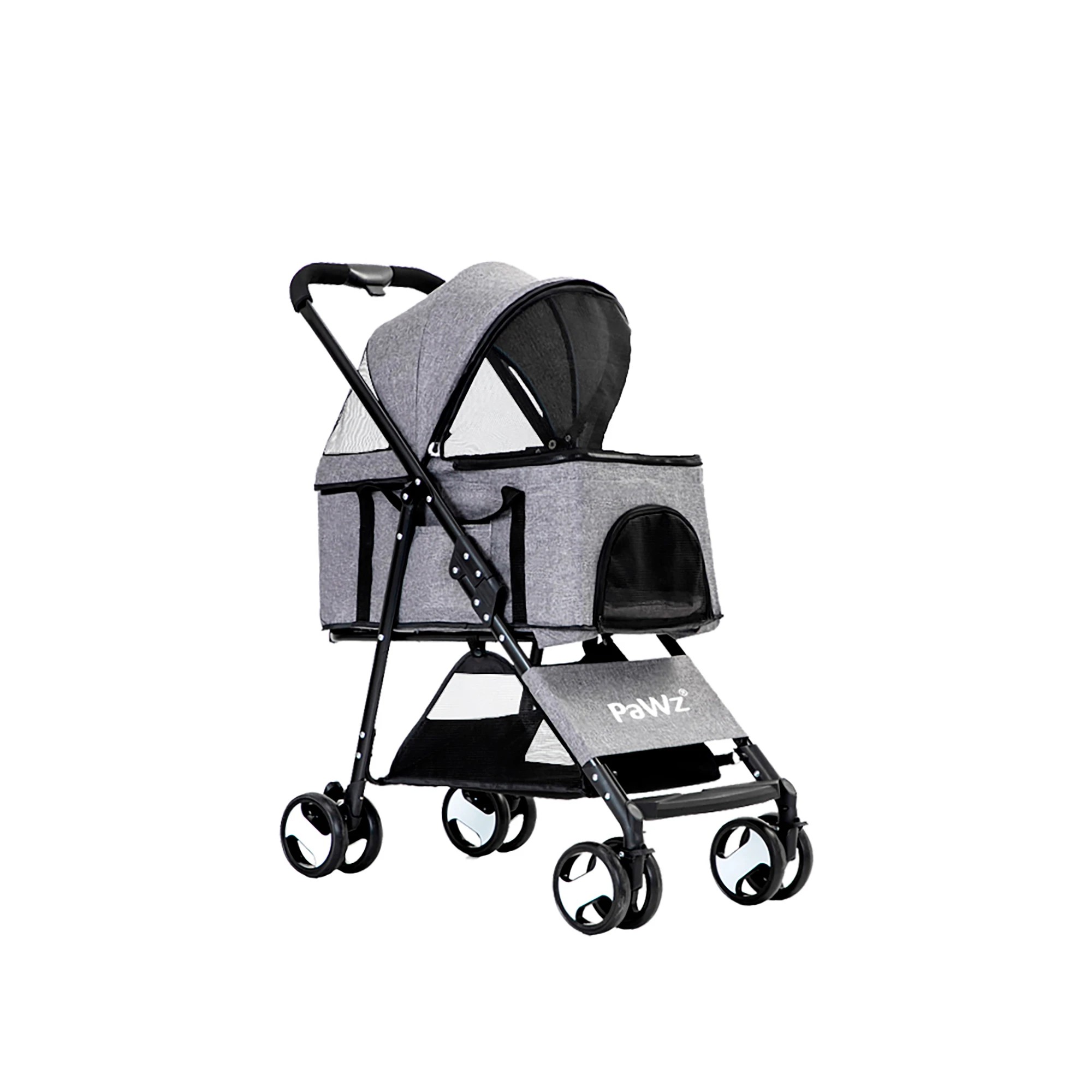 1 Pawz Detachable Pet Stroller-Grey, 1 of 7