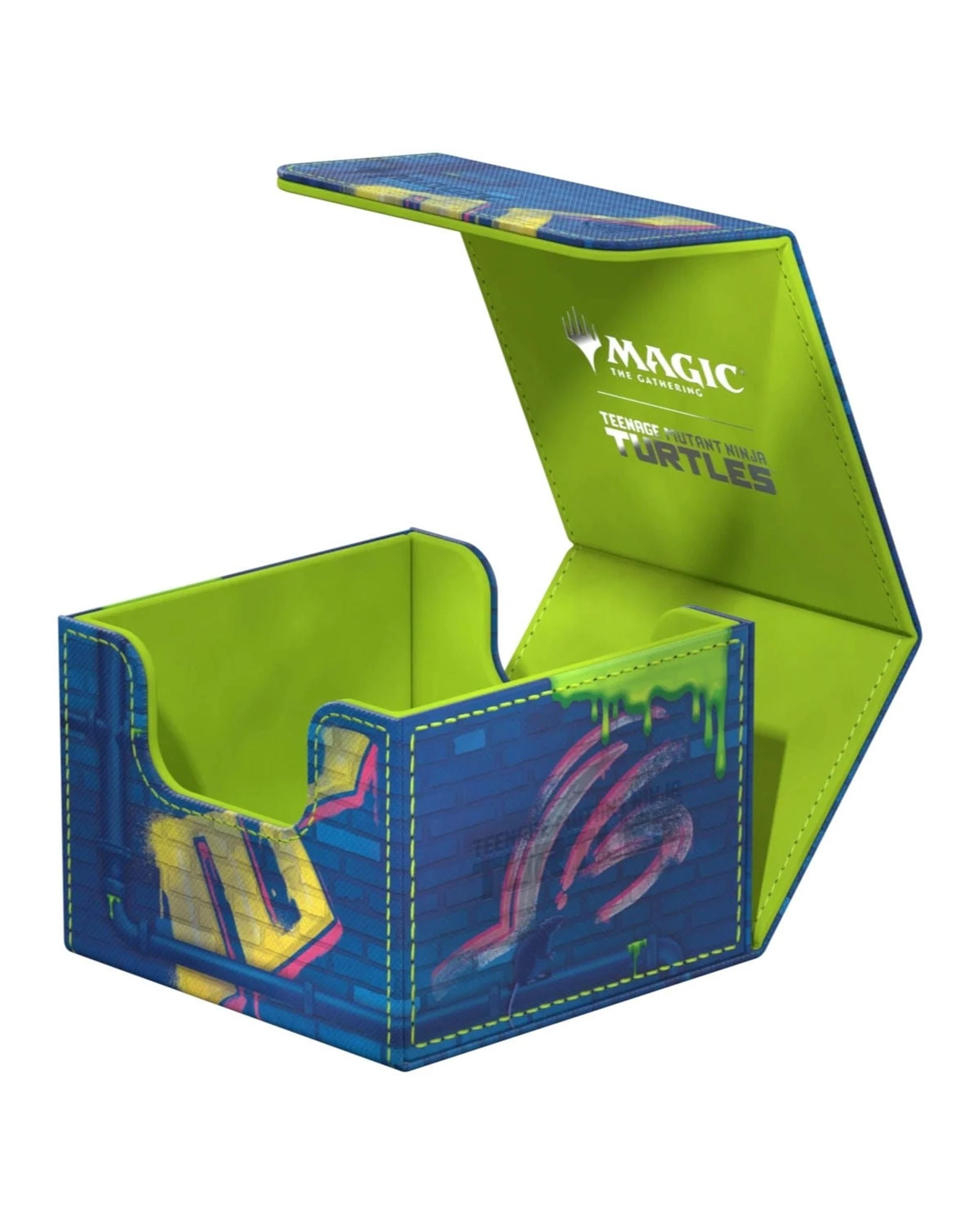 4 Ultimate Guard Magic The Gathering Teenage Mutant Ninja Turtles Sidewinder 133+ Xenoskin Sewer Walls Beck Box - Blue, 4 of 10