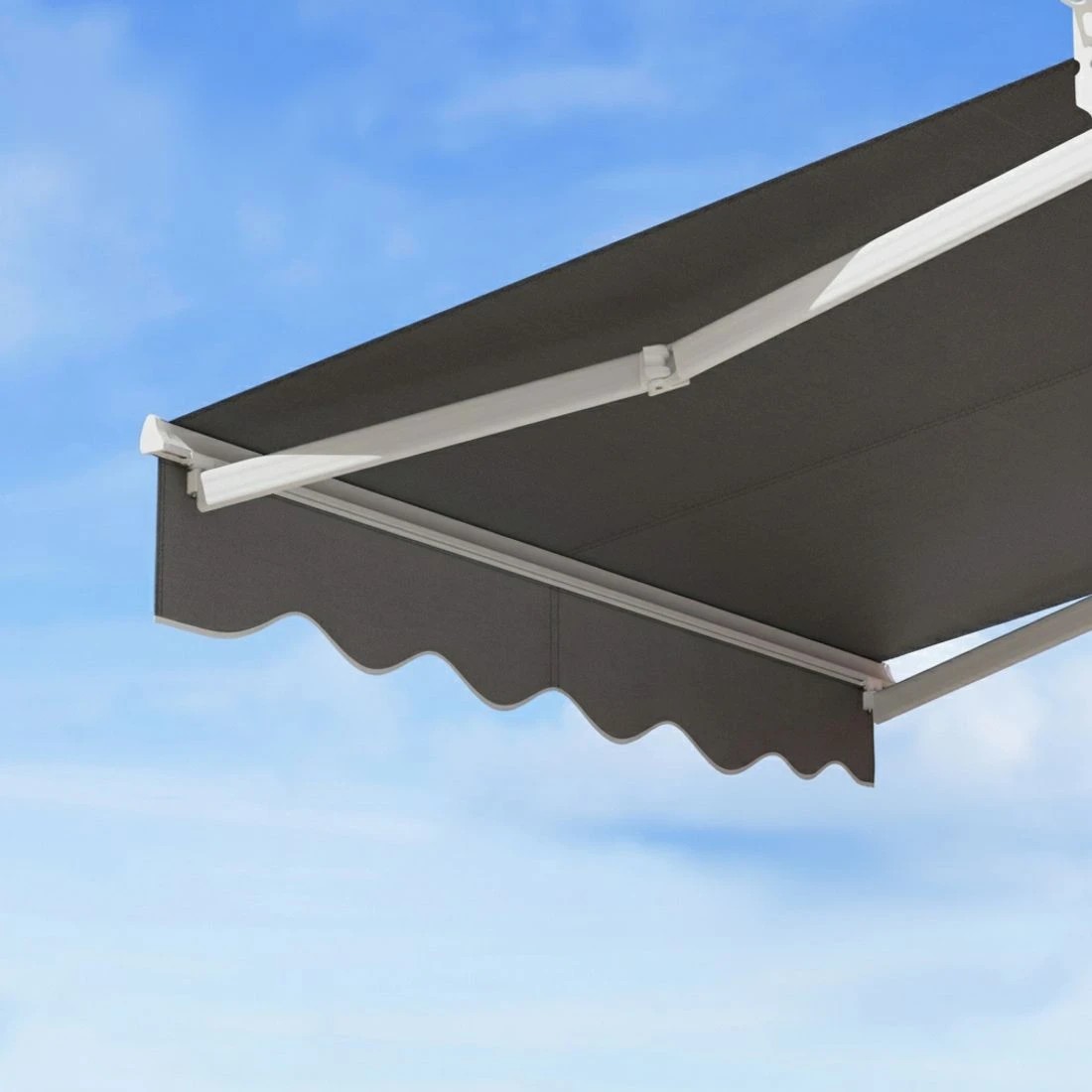 4 Instahut Retractable Folding Arm Awning Manual Sunshade 2Mx1.5M - Grey, 4 of 6