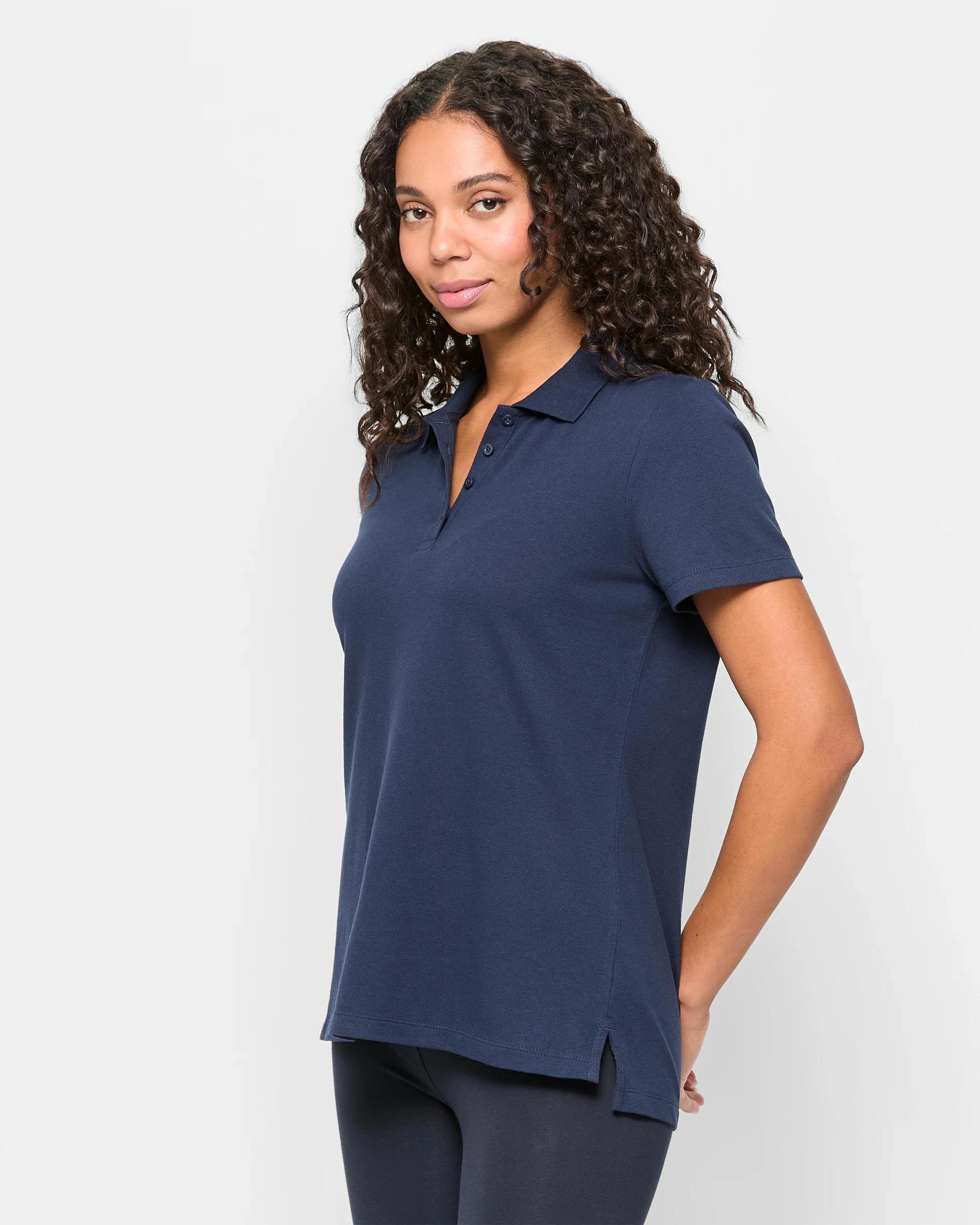 3 Target Active Australian Cotton Polo T-Shirt NAVY BLUE, 3 of 5