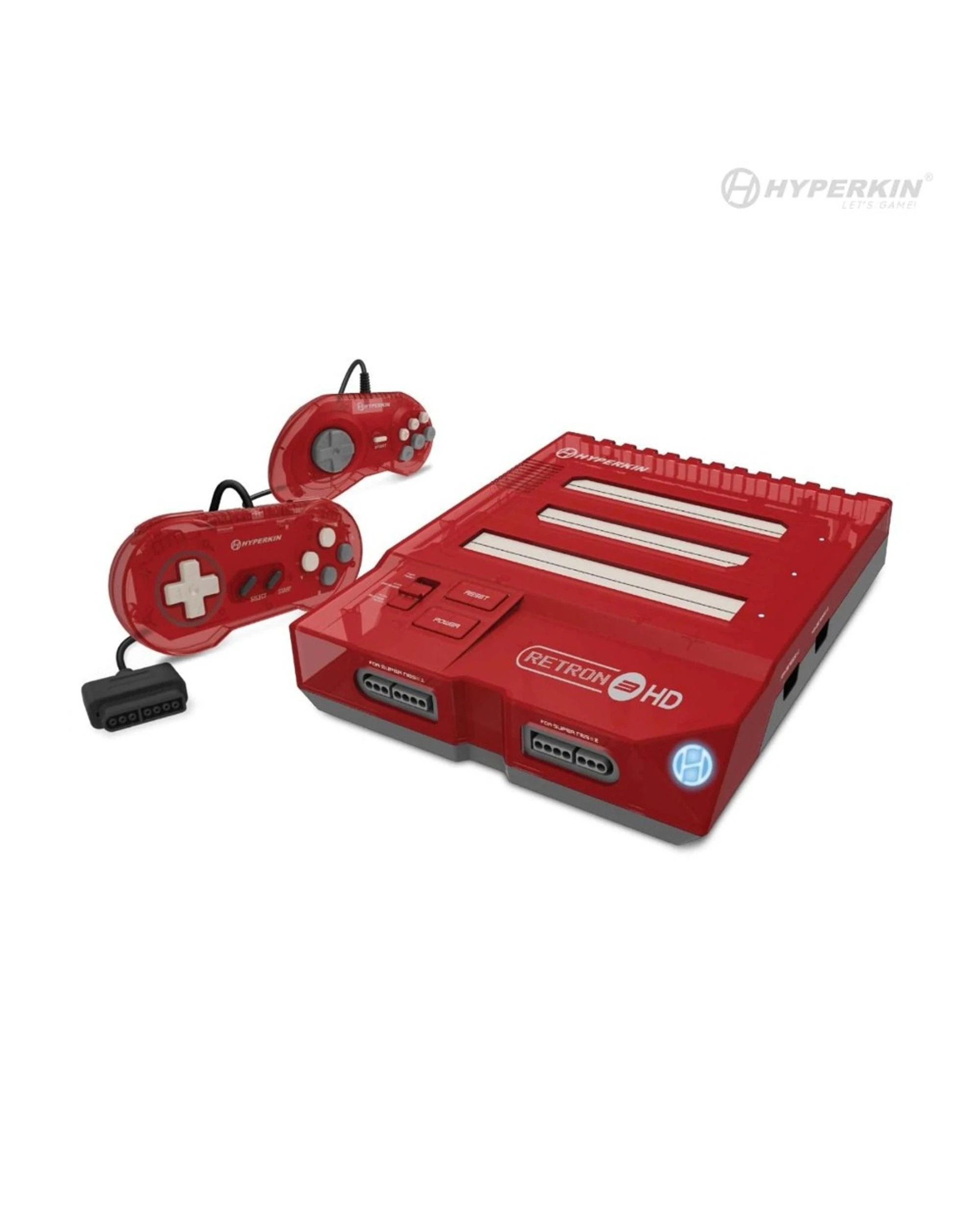 3 Hyperkin RetroN 3 HD 3-in-1 Retro Gaming Console - Jasper Red - Red, 3 of 7