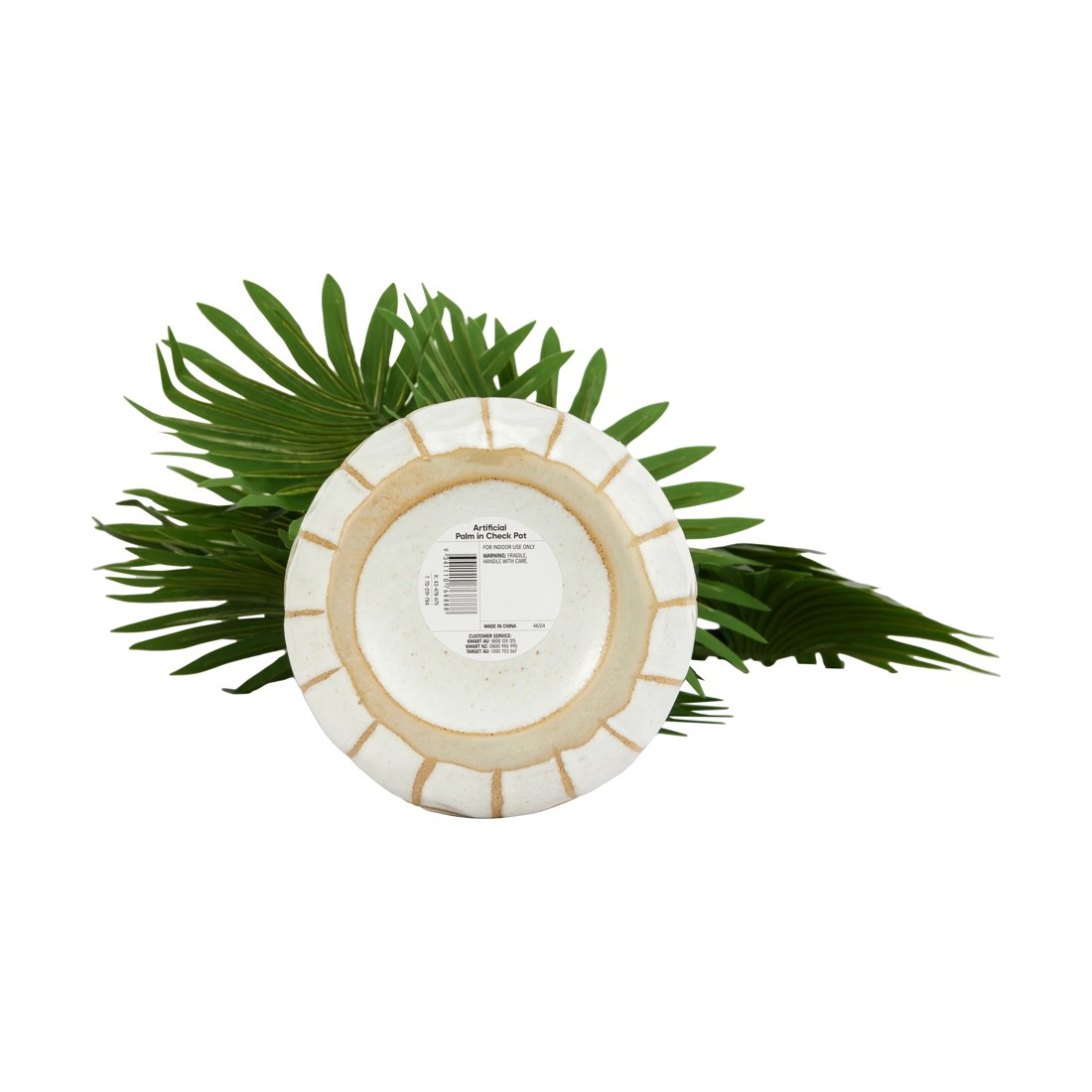 5 Artificial Palm in Check Pot, 5 of 5