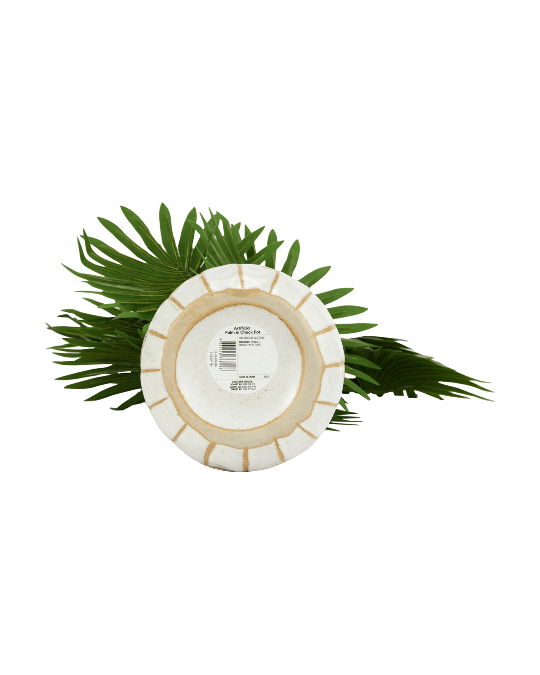 5 Artificial Palm in Check Pot, 5 of 5