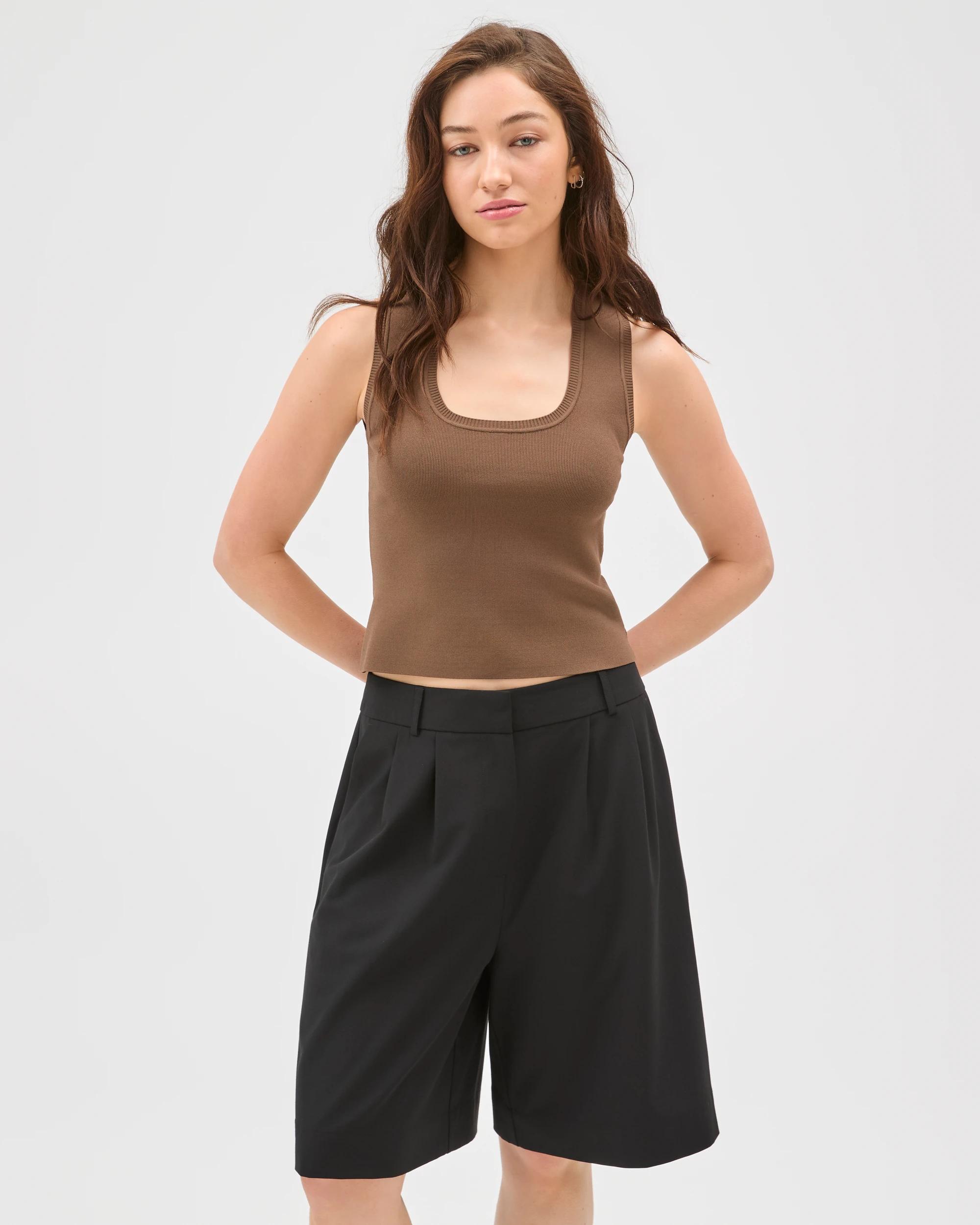 1 Lily Loves Horseshoe Tank Top SMOKED TAUPE, 1 of 6