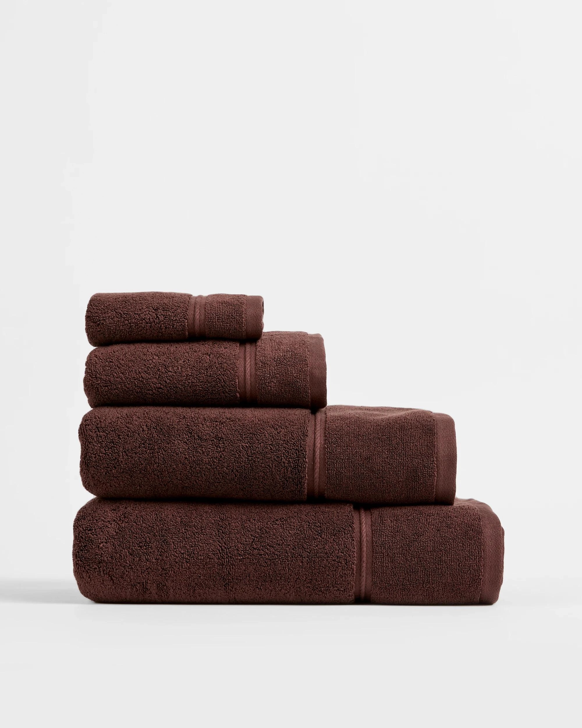 2 Target Luxury Egyptian Cotton Pile Bath Sheet - Brown, 2 of 2