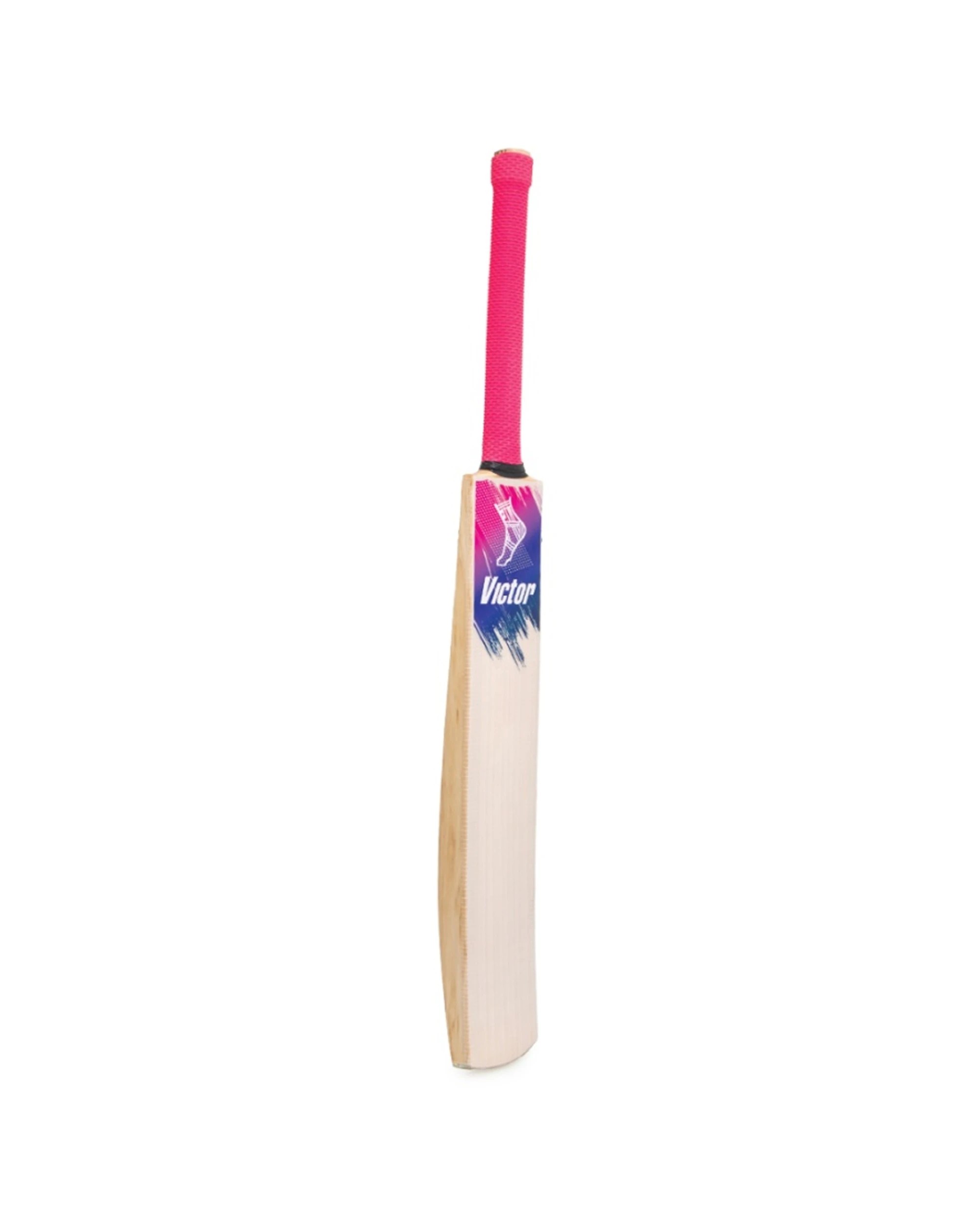3 Victor Sports English Willow Club Cricket Bat Integra Short Handle - Pink, 3 of 7