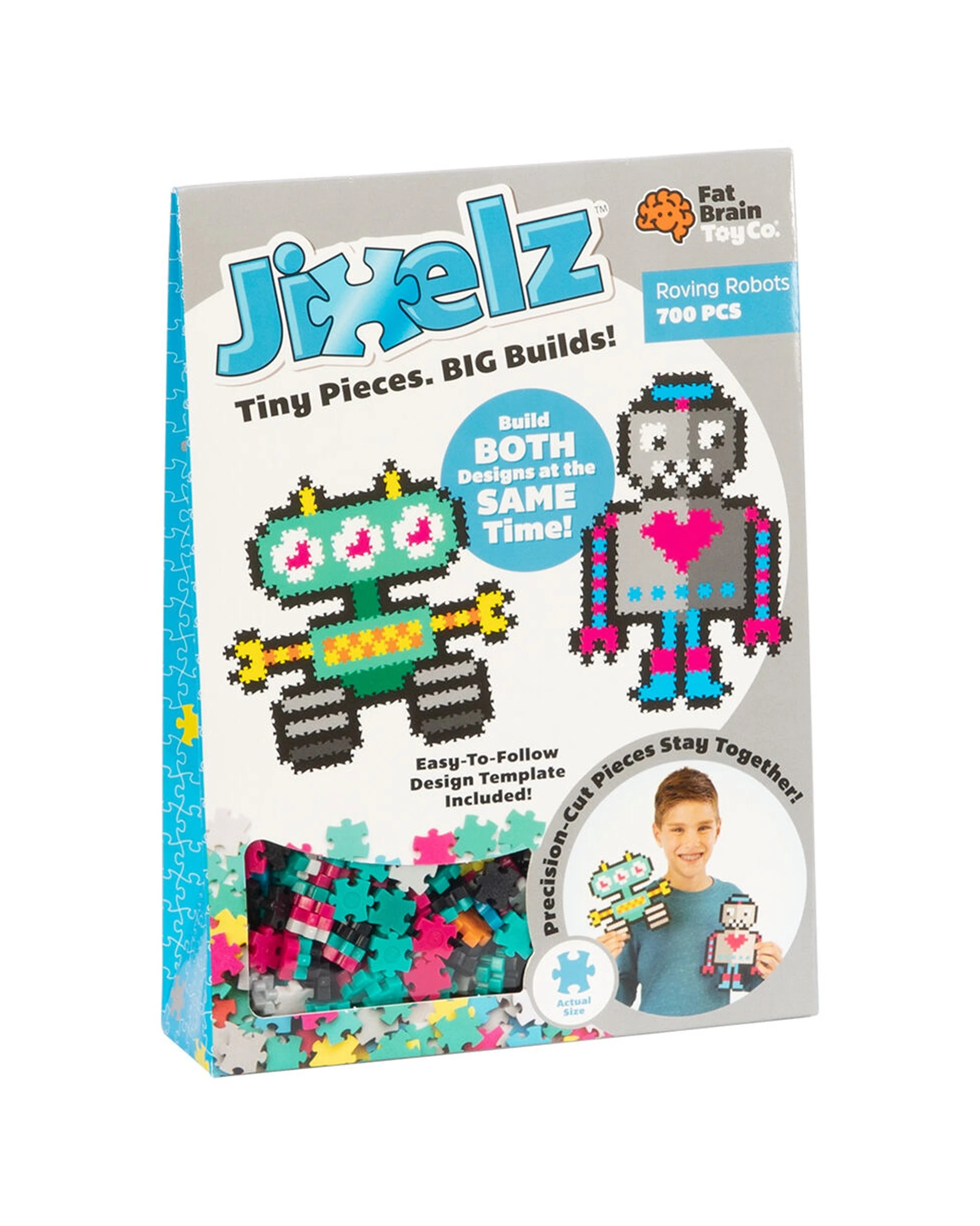 Fat Brain Toy Co 700pc Jixelz Jigsaw Puzzle Toy Set Roving Robots ...
