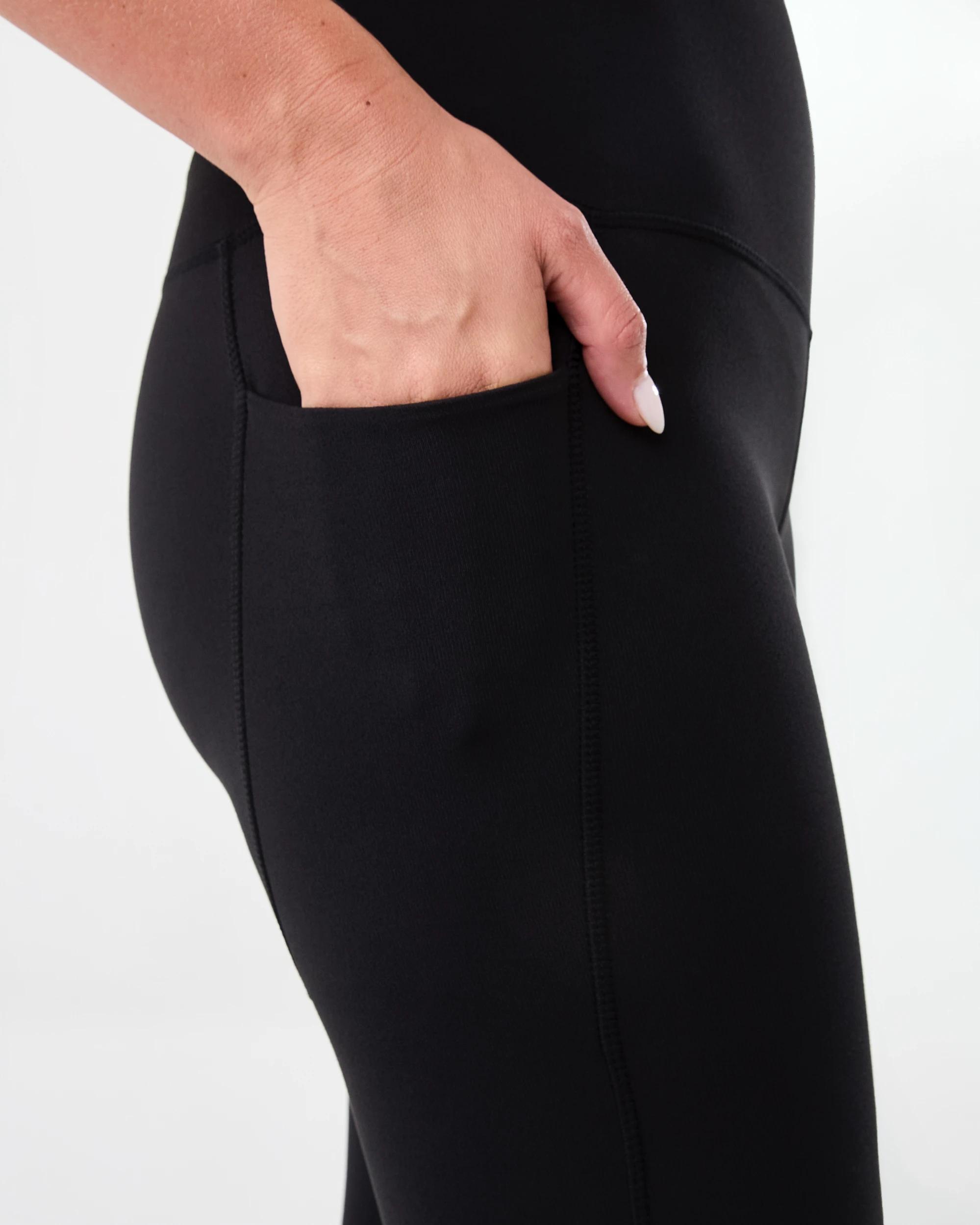 5 Active Womens Crop Ultimate Yoga Leggings BLACK, 5 of 5