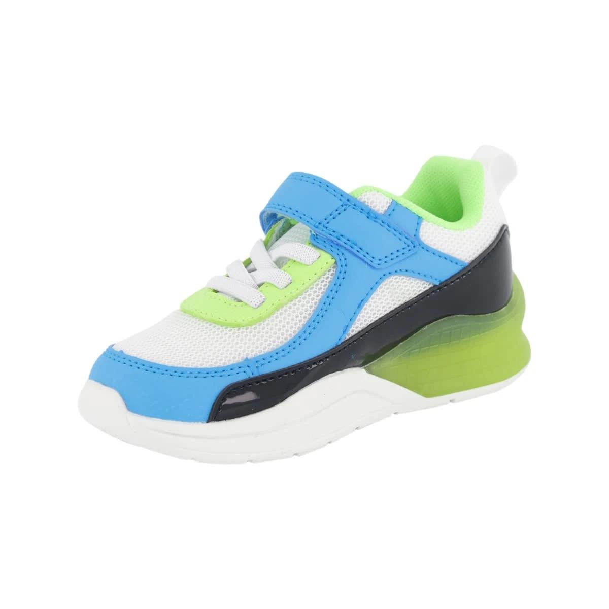 3 Junior Light Up Casual Shoes Aqua Green, 3 of 7