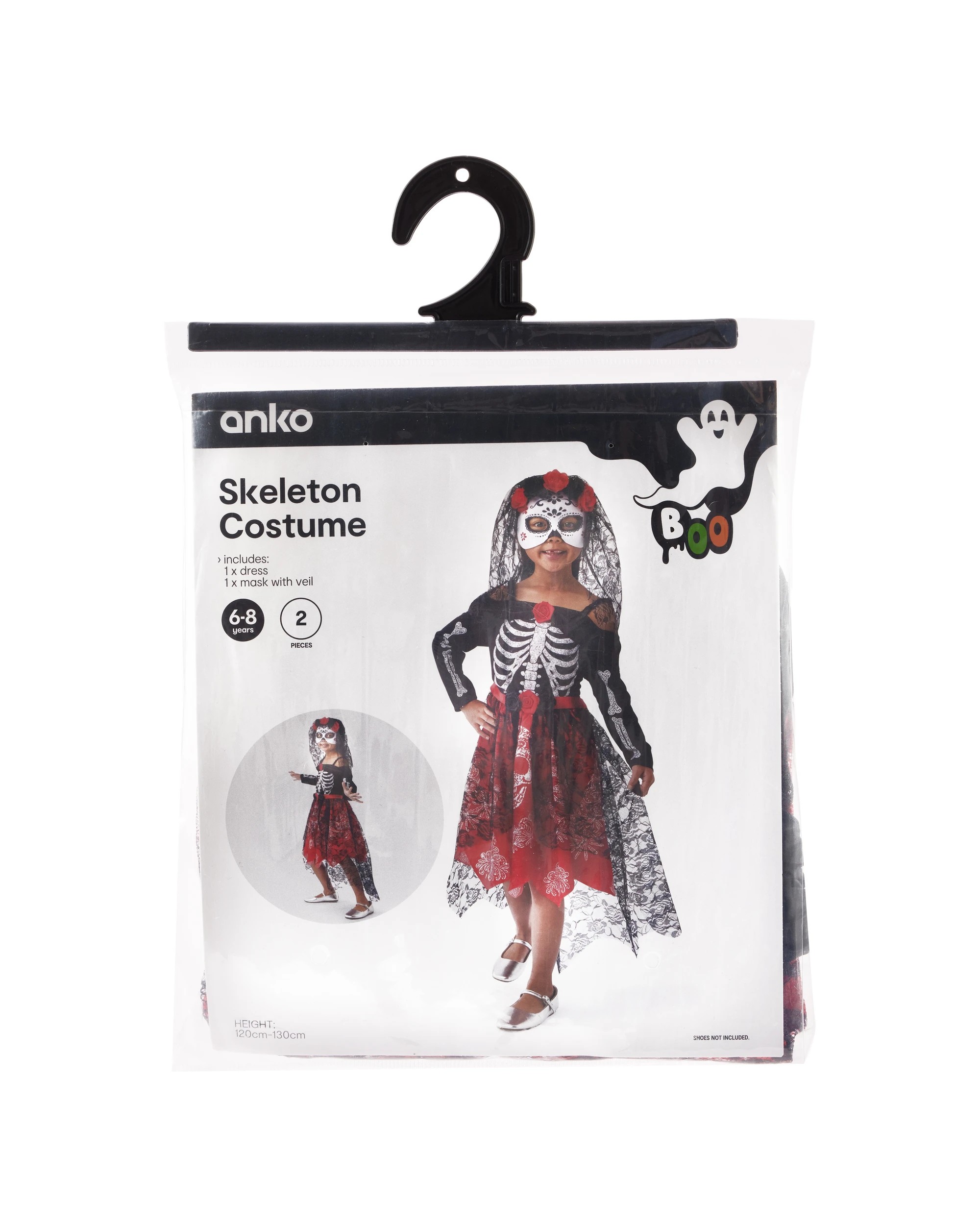 9 2 Piece Skeleton Costume - Ages 6-8, 9 of 10