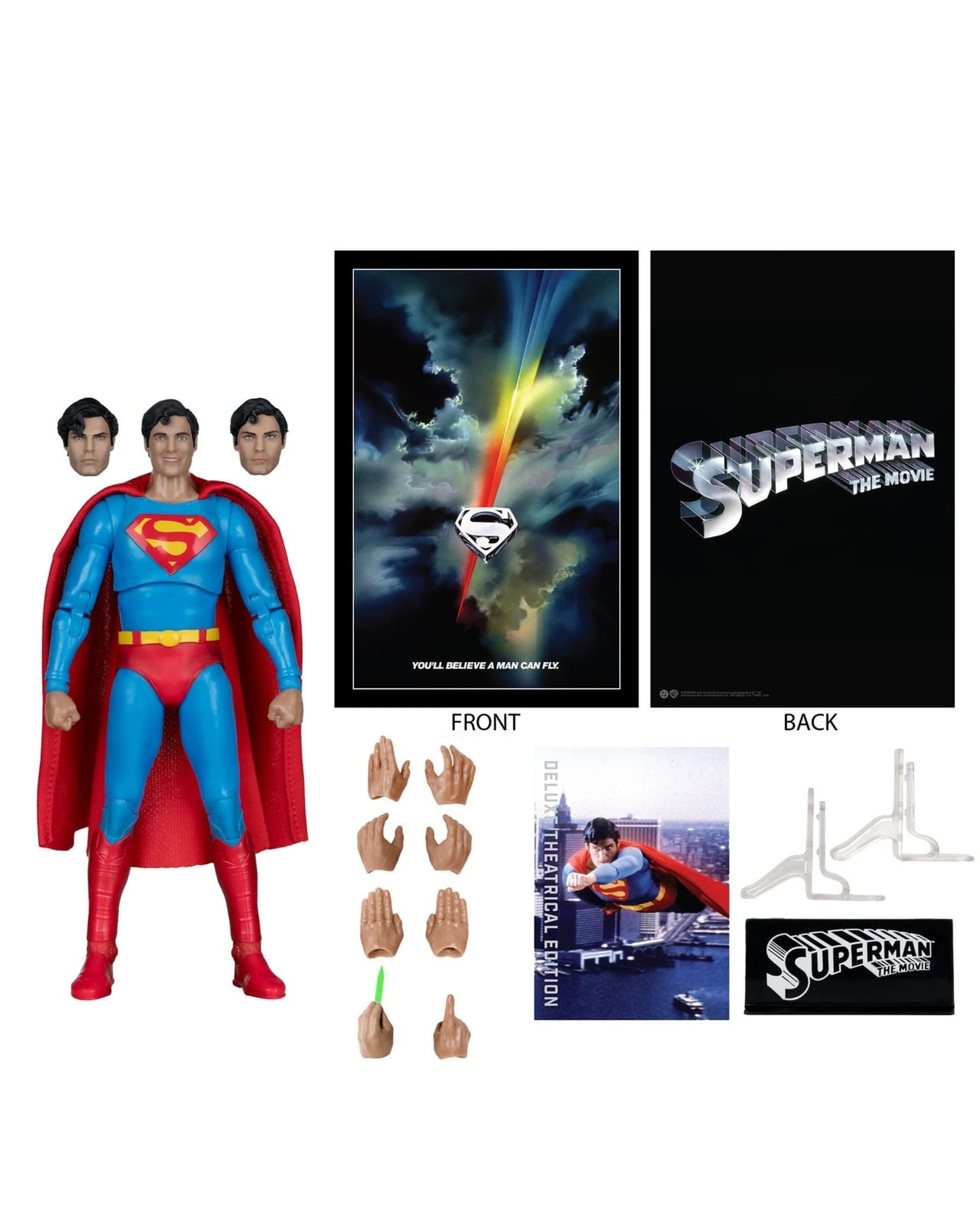 7 DC Multiverse Superman: The Movie - 1978 -  Superman Deluxe Theatrical Edition 7 inch Action Figure, 7 of 10