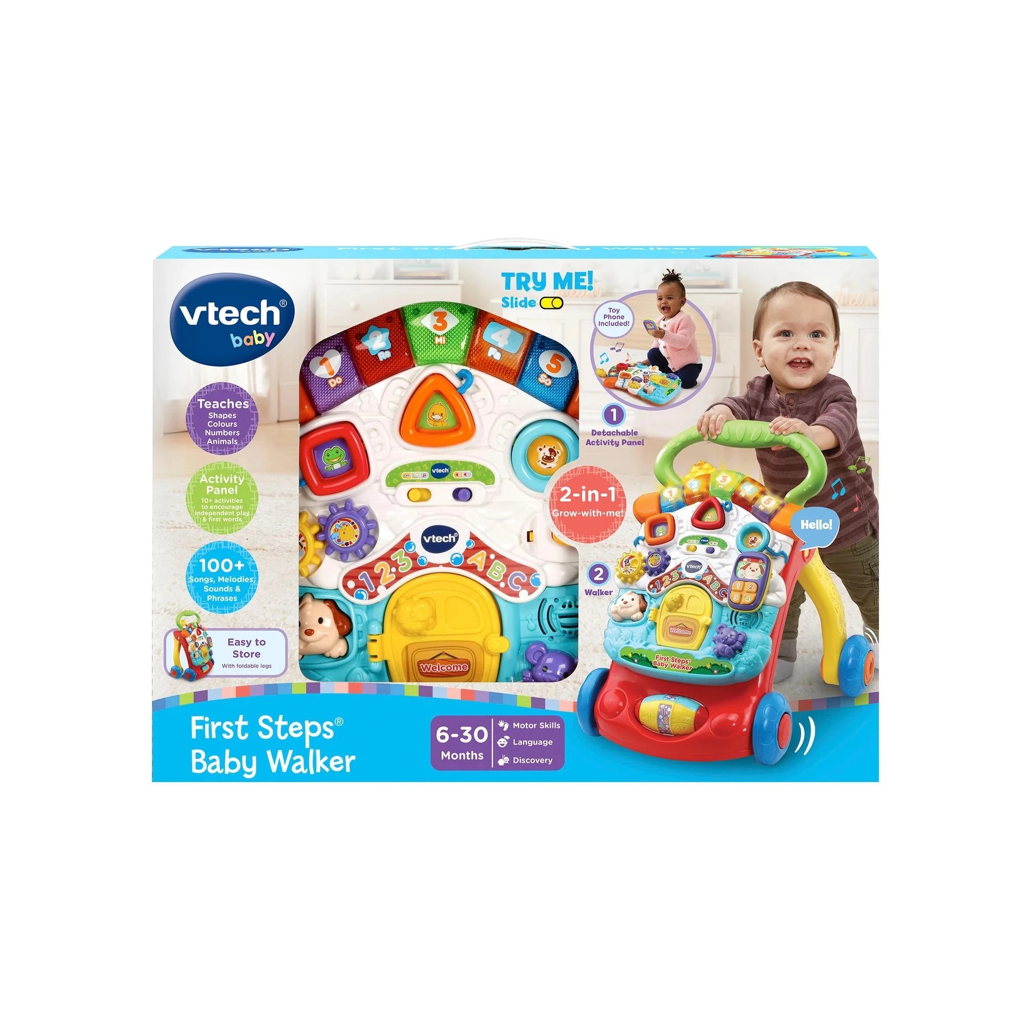 1 VTech First Steps Baby Walker - Red, 1 of 3