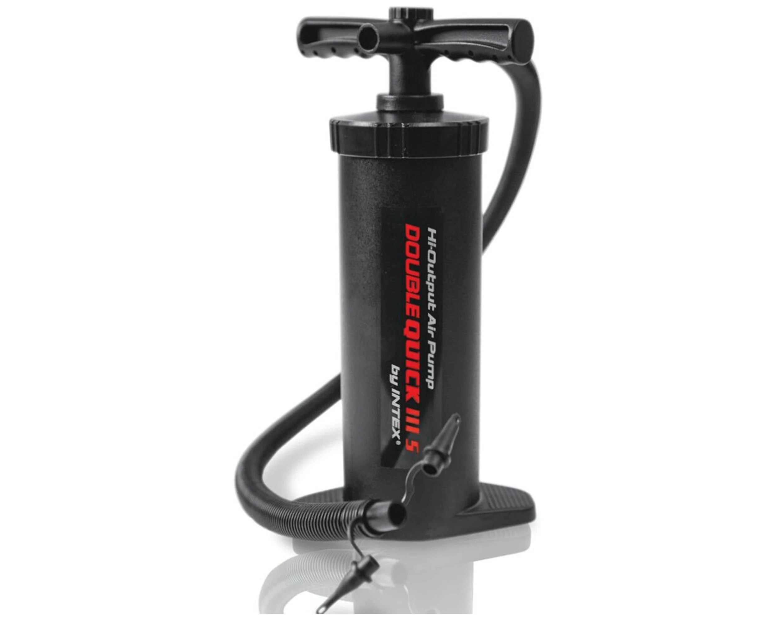 1 Intex Hand Pump - Double Action Pump - Airbed Inflator - Nozzle Kit - Portable - Black, 1 of 3