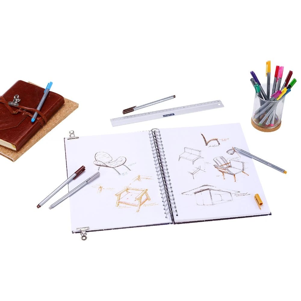 9 Staedtler Triplus Fineliners Assorted 15 Pack, 9 of 10