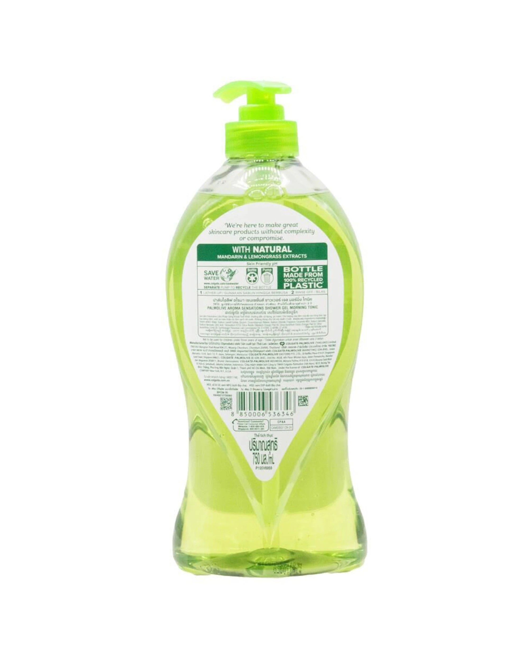 3 Palmolive Aroma Sensations 6PK Shower Gel Morning Tonic 750ml Tangerine Lemon - Green, 3 of 3