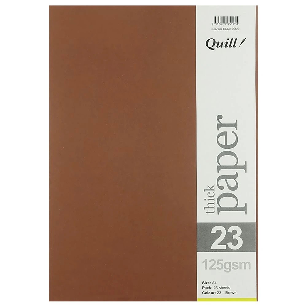 3 Quill A4 125gsm Paper Brown 25 Pack, 3 of 4