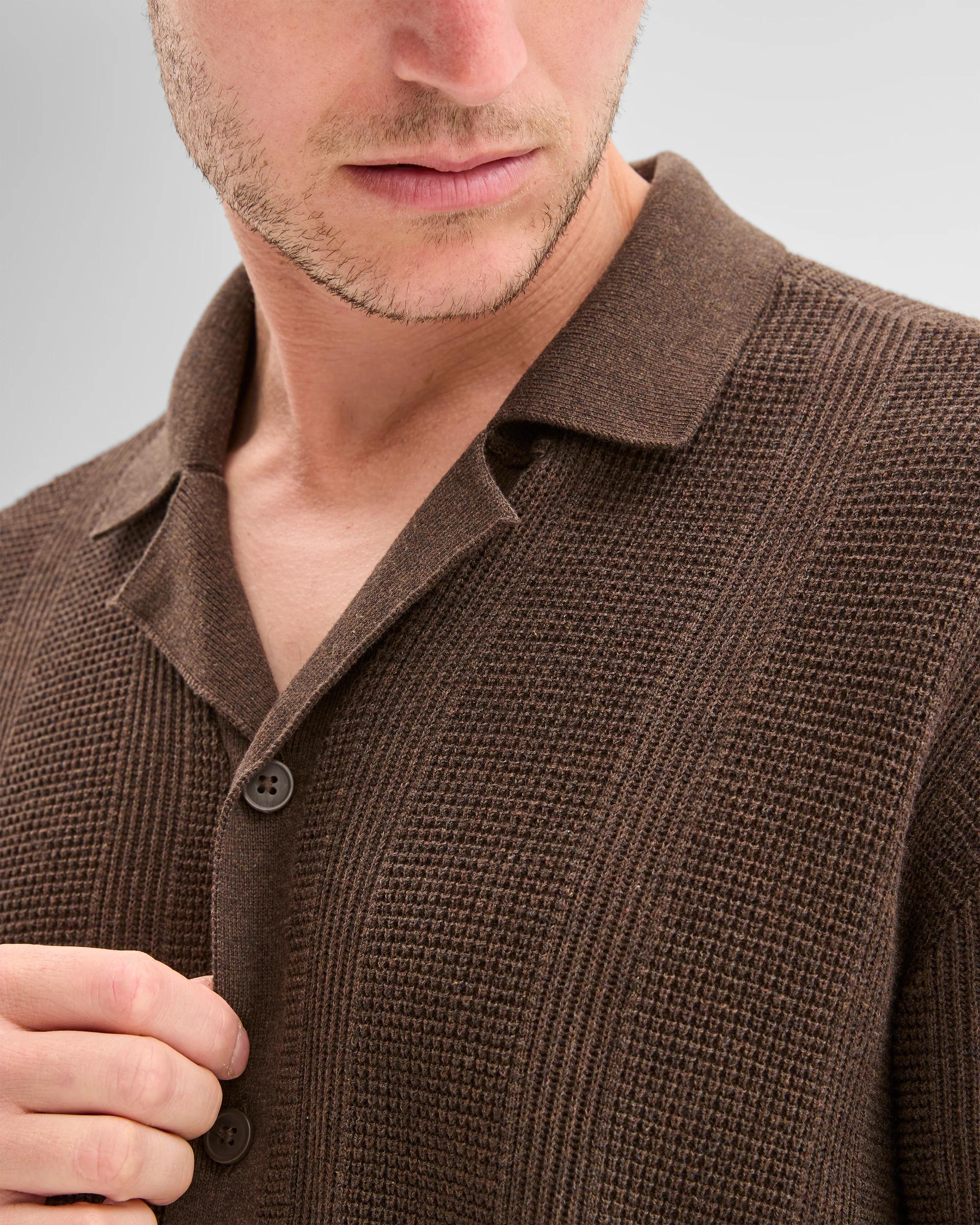 6 Target Australian Cotton Fashion Knit Shirt CHOCOLATE, 6 of 7