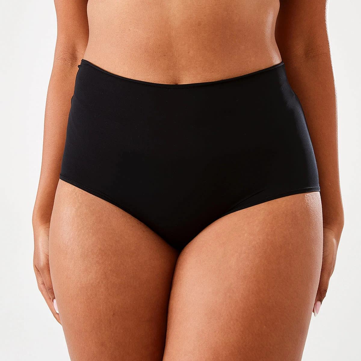 3 3 Pack Seamfree Cotton Full Briefs BLACK, 3 of 7