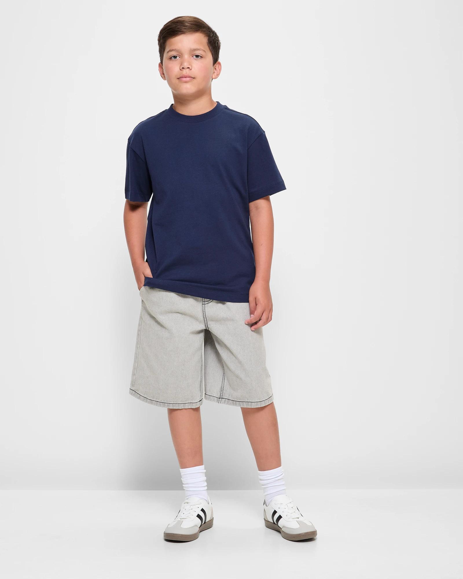 3 Target Australian Cotton T-shirt 2 Pack NAVY BLUE, 3 of 5