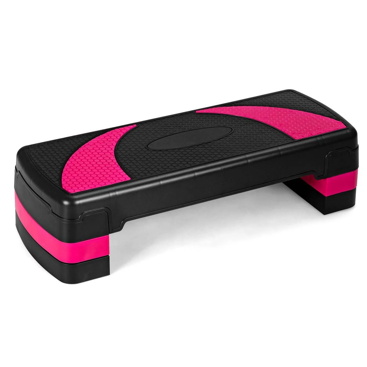 1 Costway 80cm Adjustable Aerobic Stepper Exercise Step Platform Cardio Fitness Bench, 1 of 2