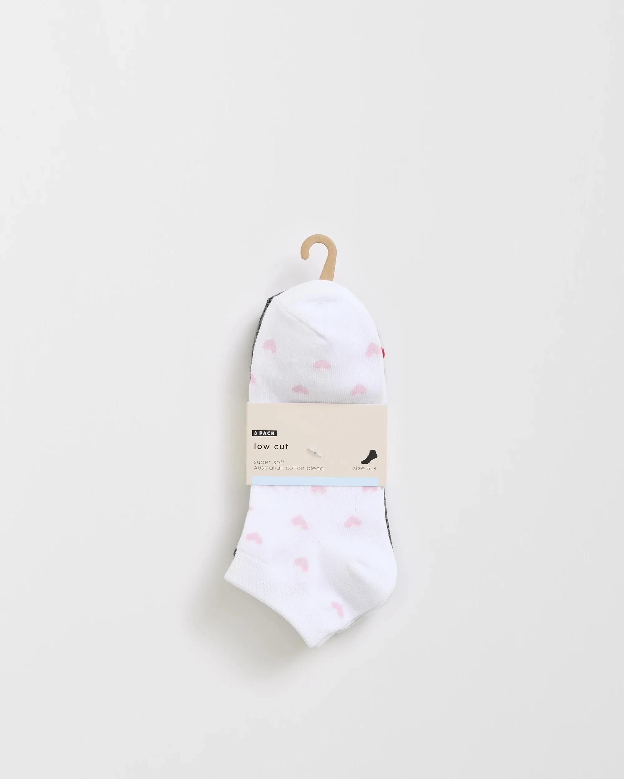 3 Target Woman Australian Cotton Blend 3 Pack Low Cut Socks WHITE, 3 of 3