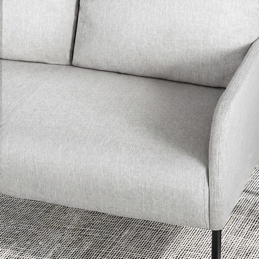 3 Artiss Armchair 4 Seater Sofa Set Pillow Gery Kane - Grey, 3 of 5