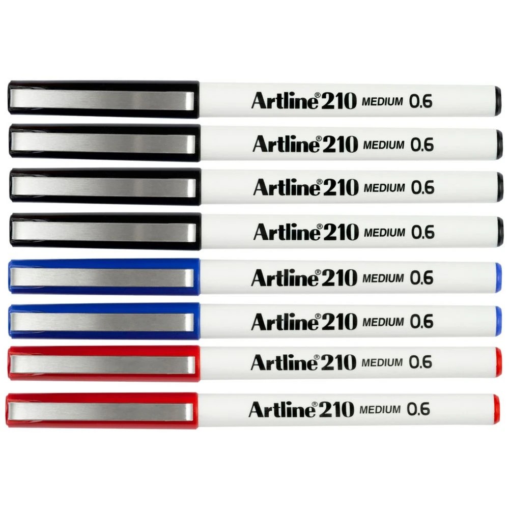 3 Artline 210 Fineliner Pens Core 8 Pack, 3 of 3