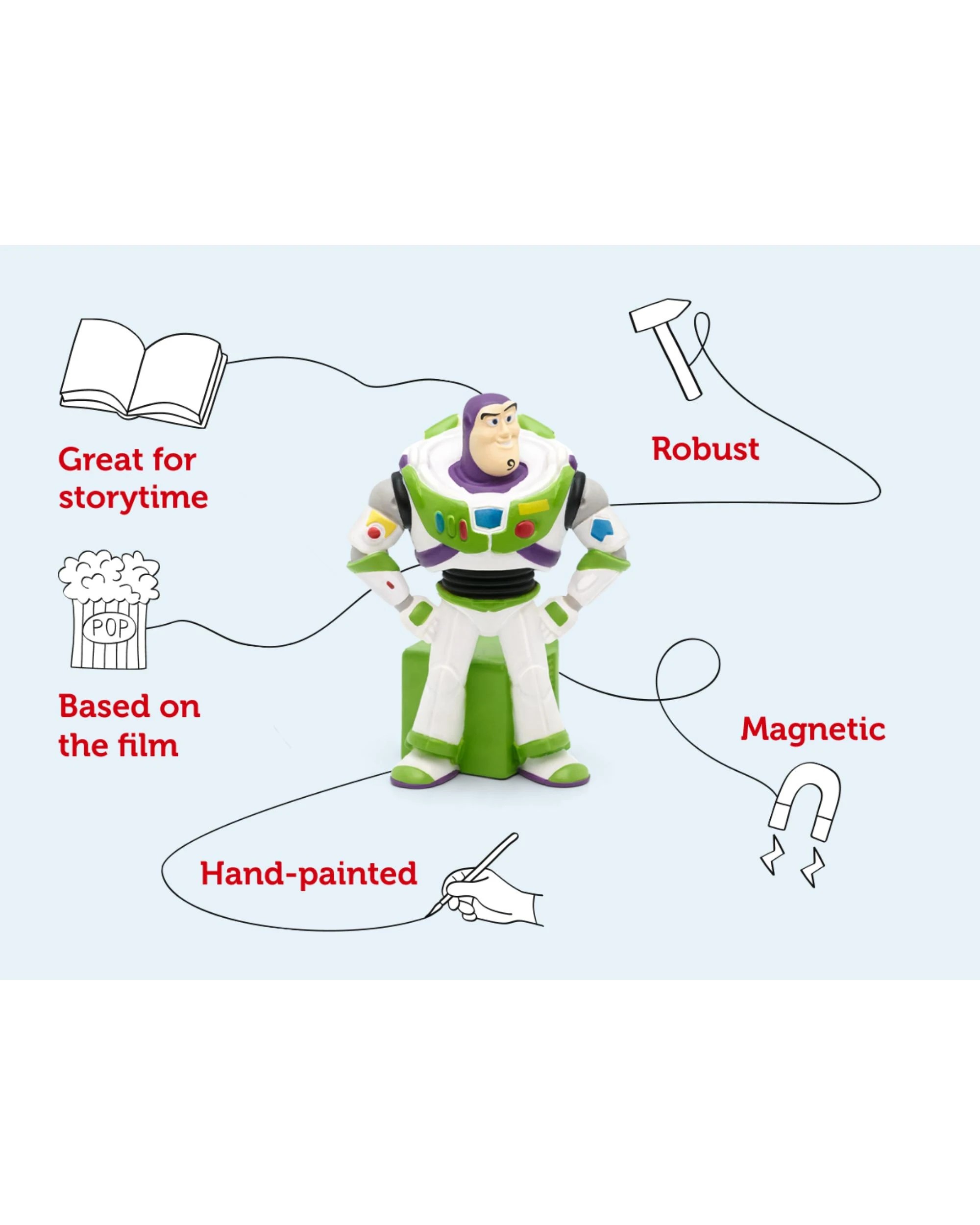 3 Tonies - Disney - Toy Story 2 Buzz Lightyear Tonie Audio Character - Multi, 3 of 6